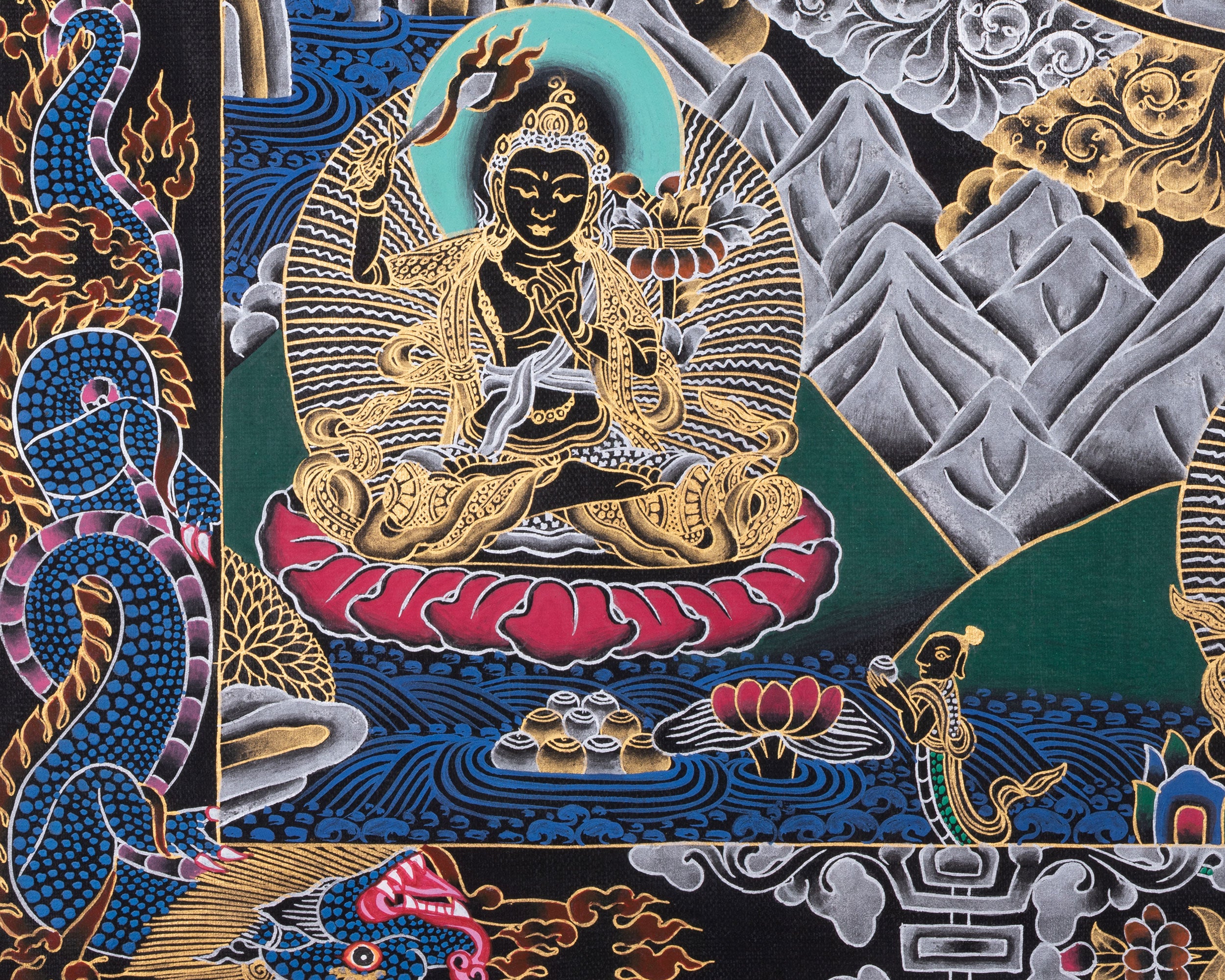 1000 Armed Chenrezig Mandala | Thangka of Boundless Compassion