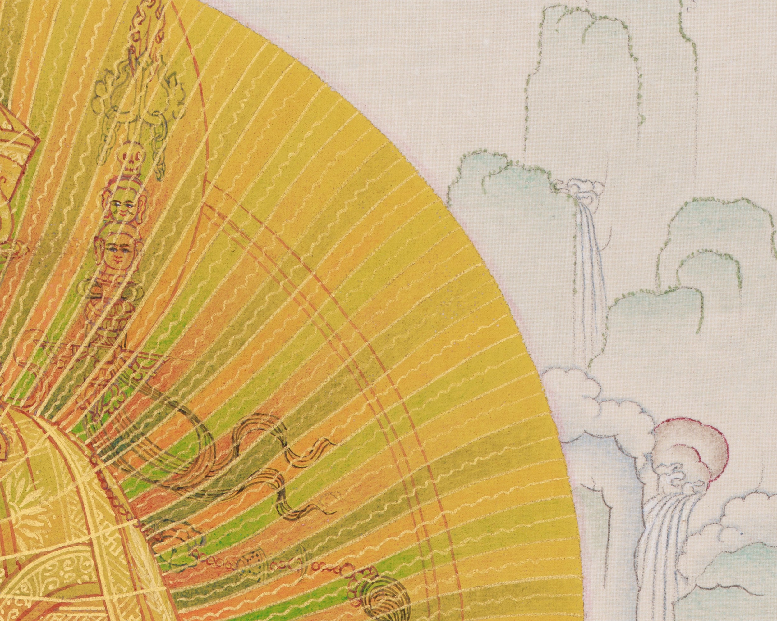 Himalayan Guru Rinpoche Painting | The Lotus Born Master of Tibetan Buddhism