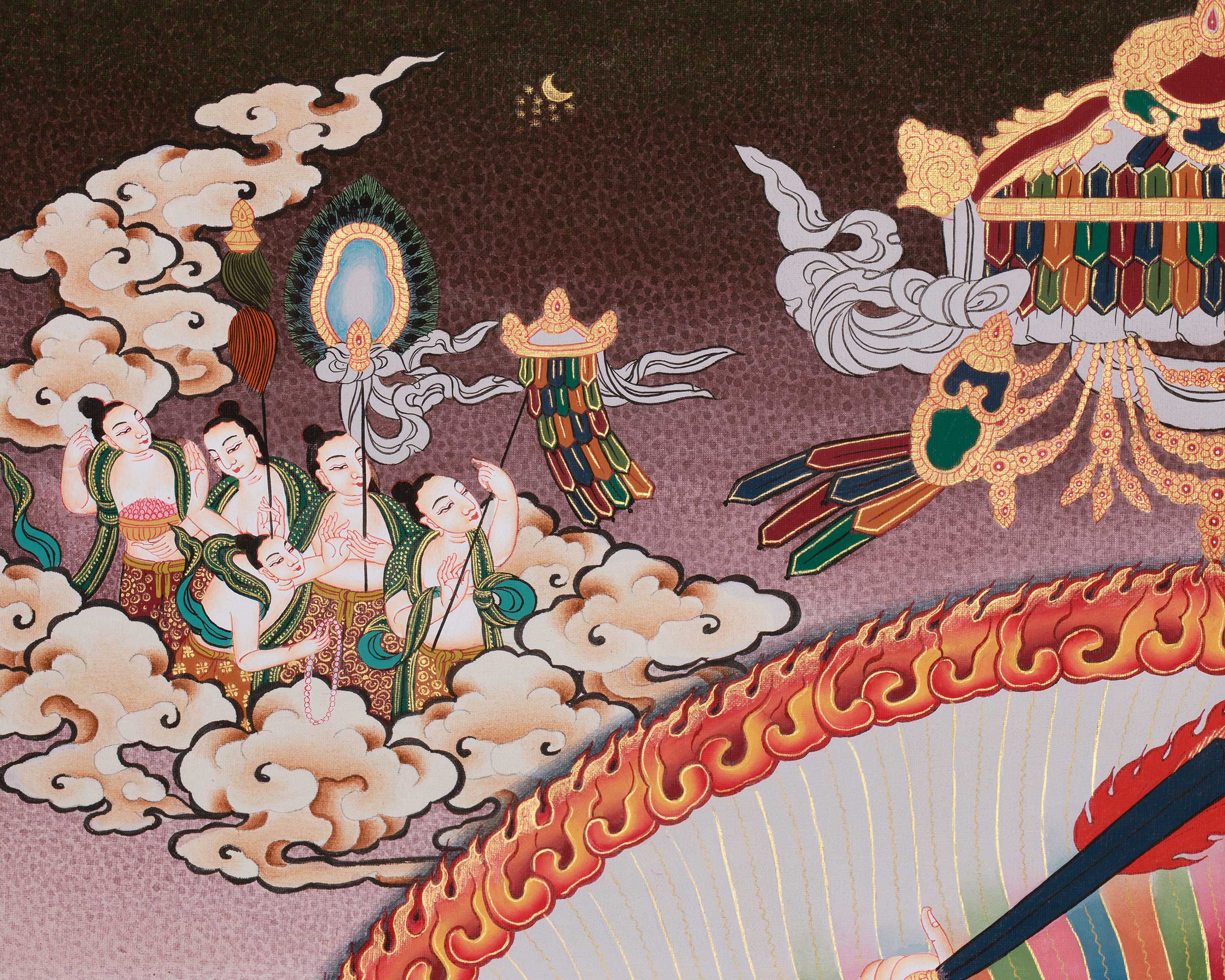 Tibetan Cundi Thangka | Manifestation of Spiritual Power