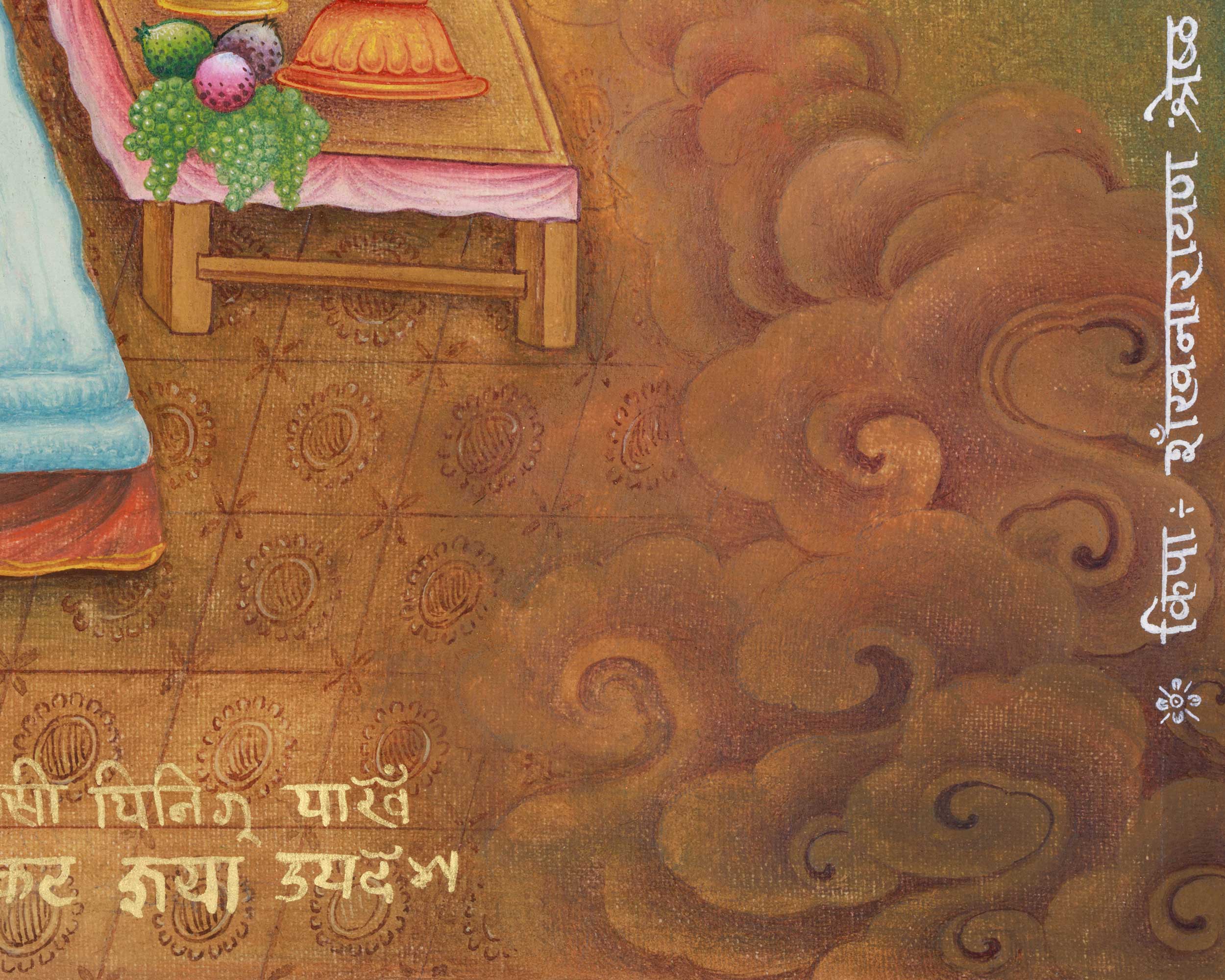 Compassionate Avalokiteshvara Thangka | Hand Painted Chenresig Thangka | Radiant Bodhisattva