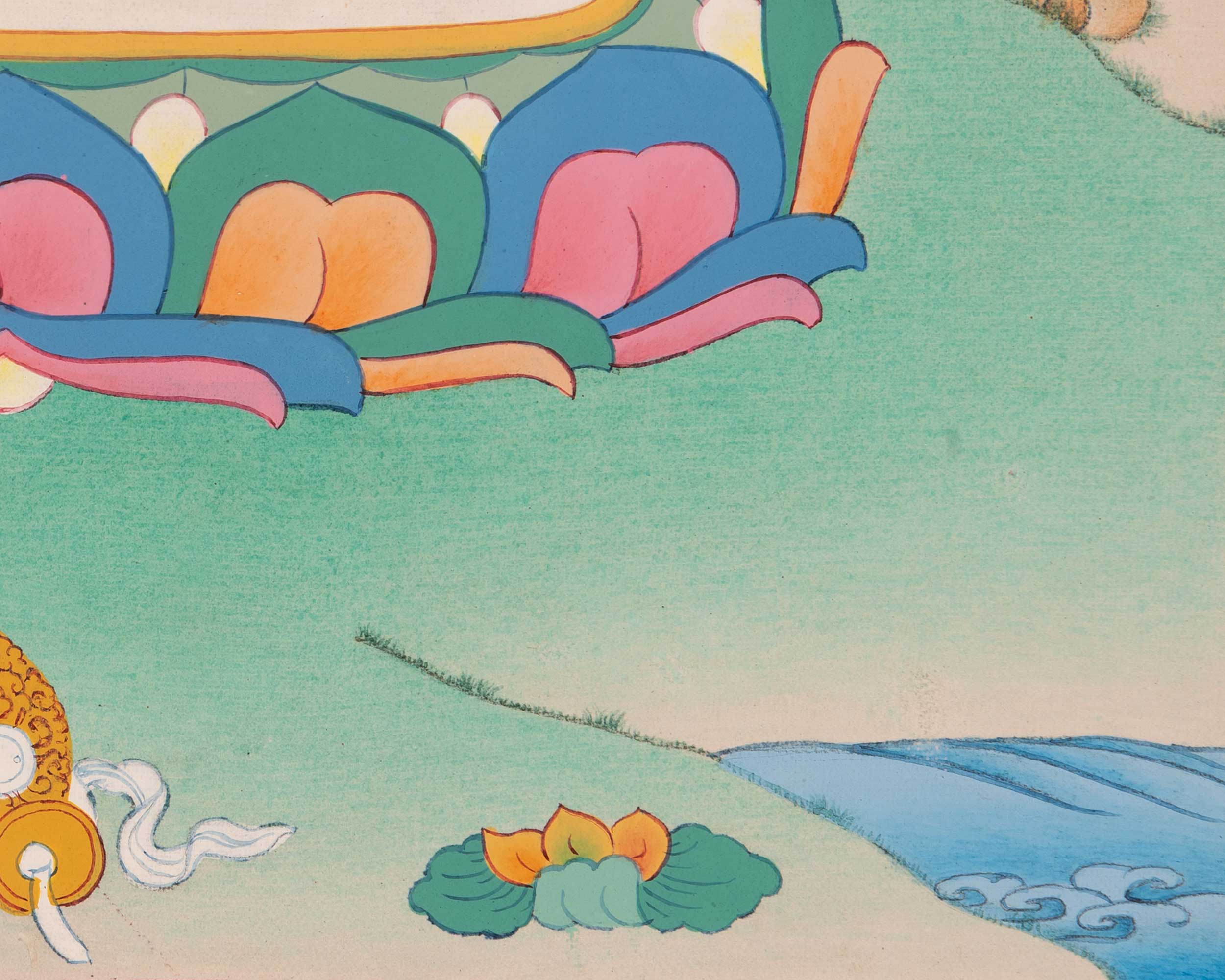 Handmade Samanthabhdara Thangka from Enlightenment Studio | Traditional Tibetan Art |