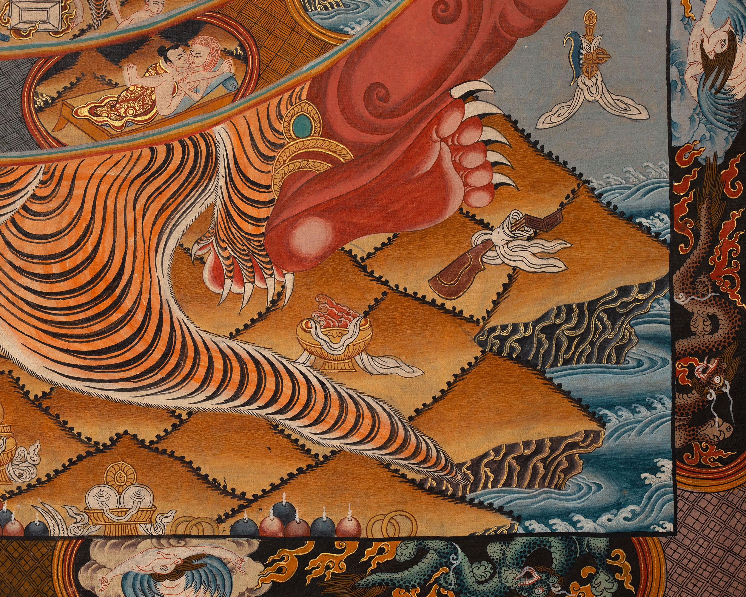Wheel Of Life Thangka | Hand-Painted Tibetan Buddhist Thangka