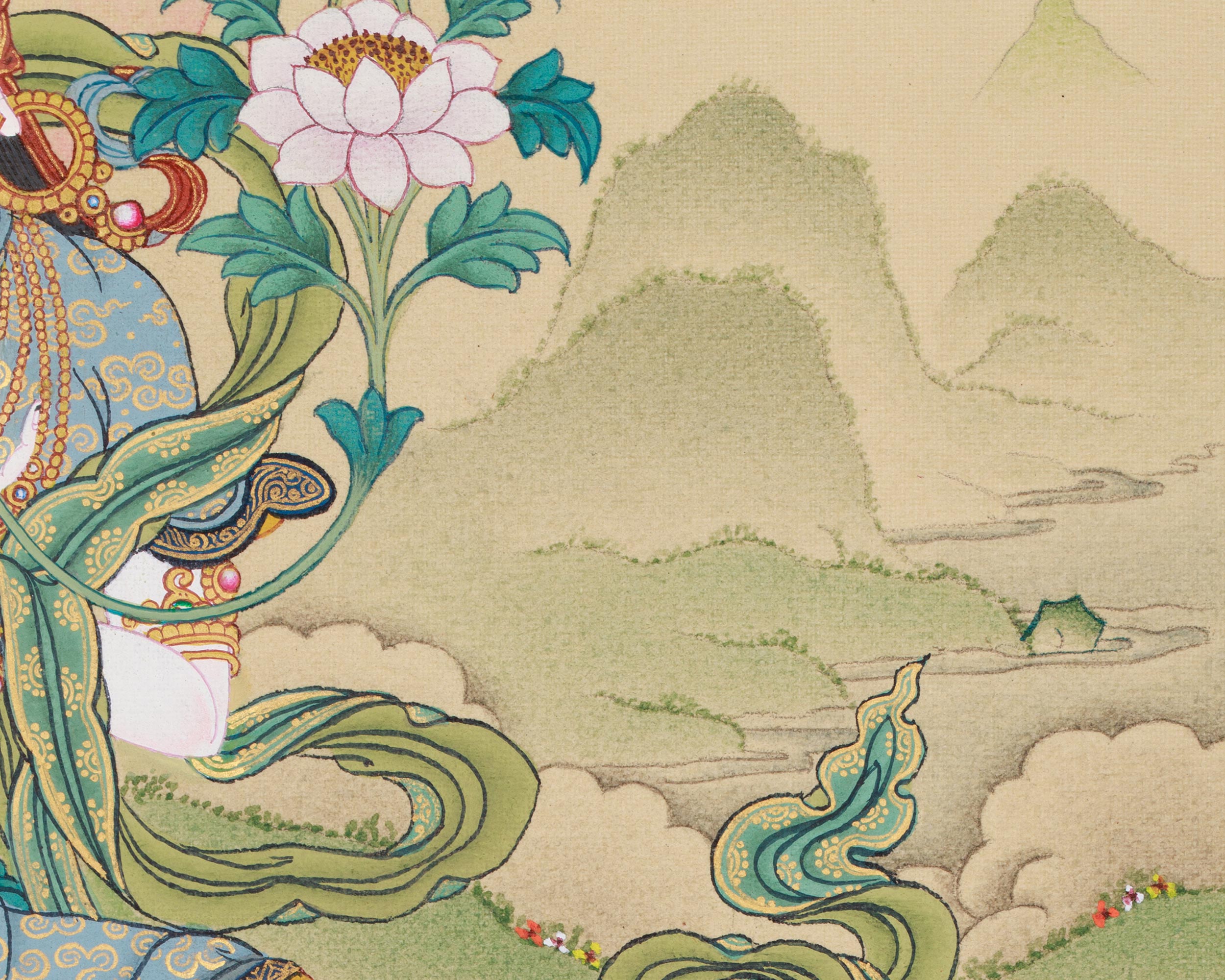 White Tara with Buddha Amitabha | The Divine Union of Compassion and Infinite Light