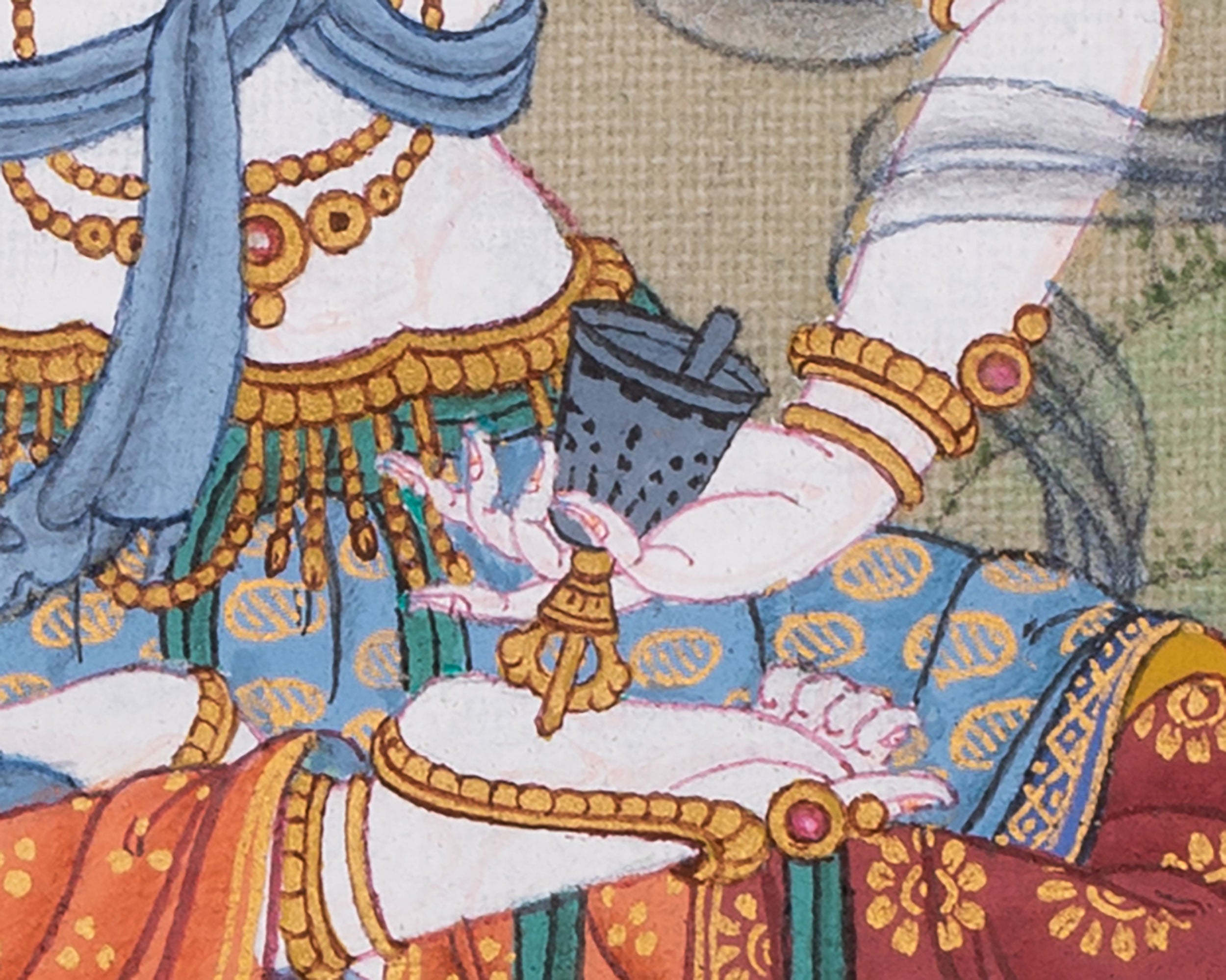 Vajrasattva, Deity of Purification | Thangka for Spiritual Transformation