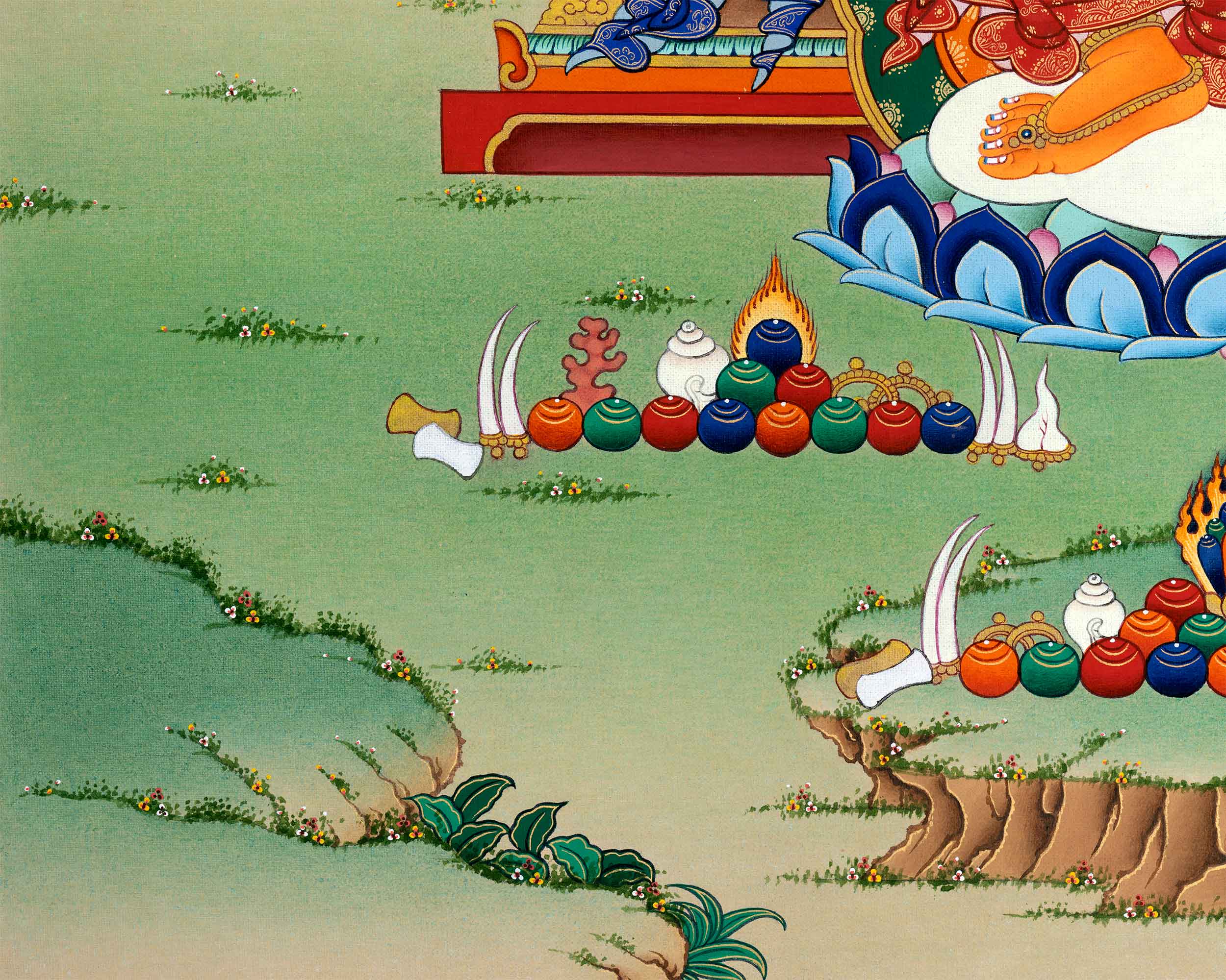 Maitreya Buddha's Presence in Canvas Print | Embodiment of Future Enlightenment