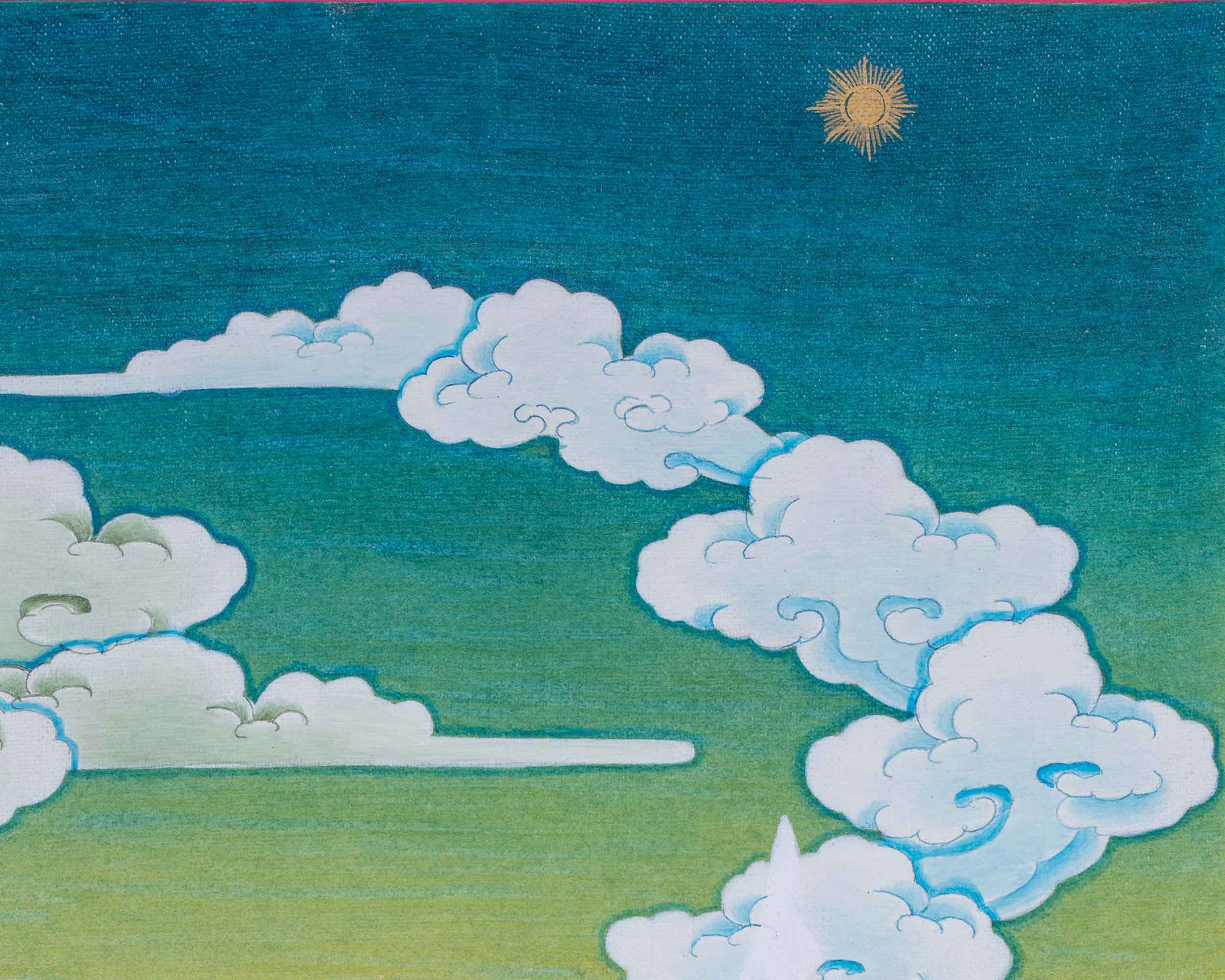 Hevajra Nairatmya, Wrathful Yidam Thangka, Hand Painted Tibetan Art