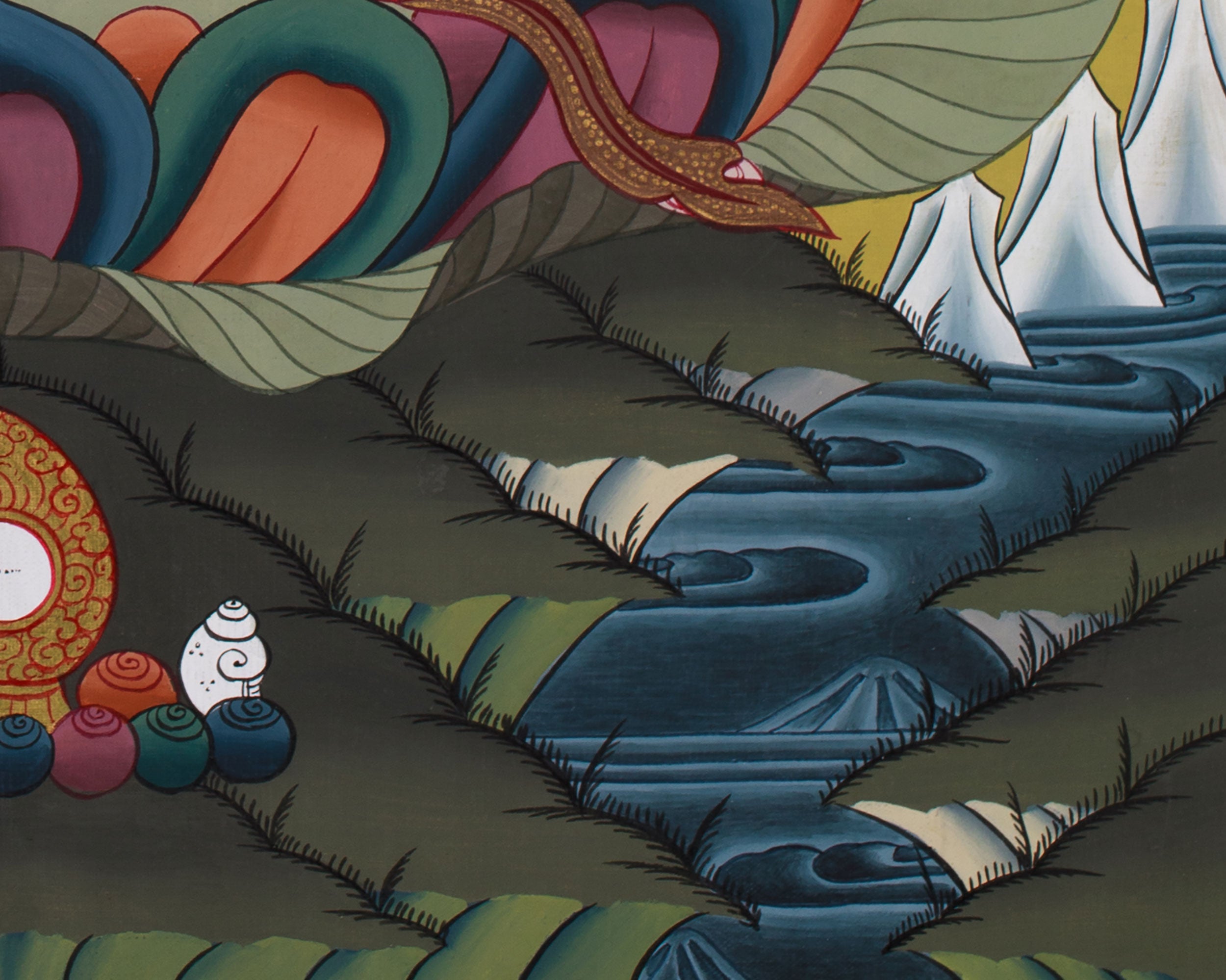 Vajrasattva Yab Yum Thangka with Consort | Sacred Purification Deity