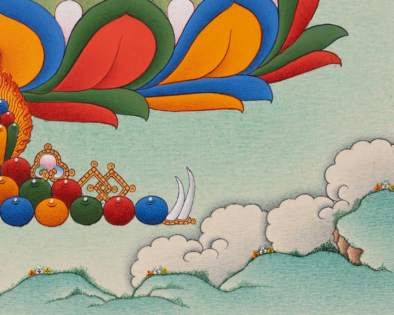 Hand Painted Longchenpa Thangka from Enlightenment Studio | Traditional Vajrayana Wall Decor