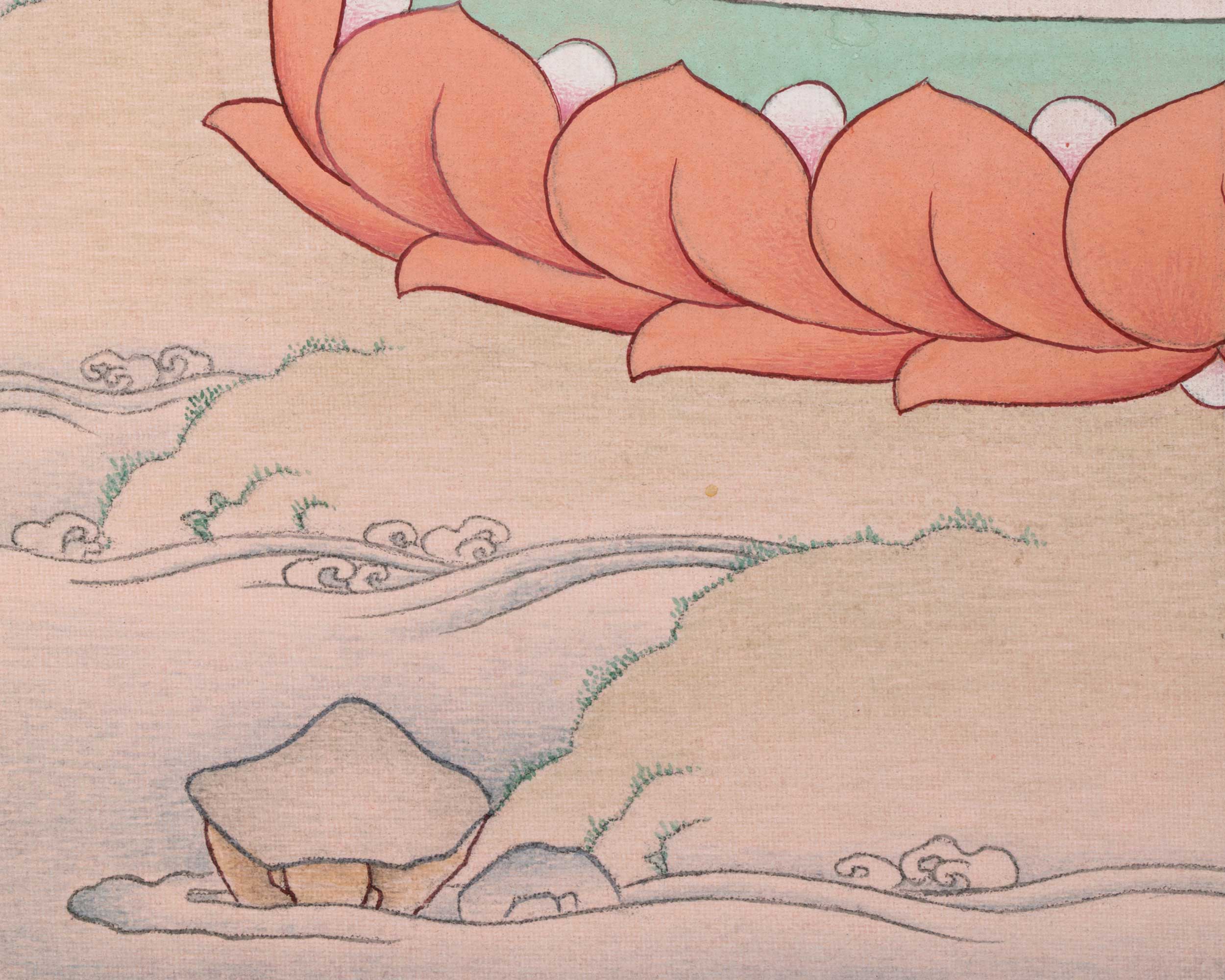 Soka Vinodana Tara | 21 Tara of Surya Gupta Thangka