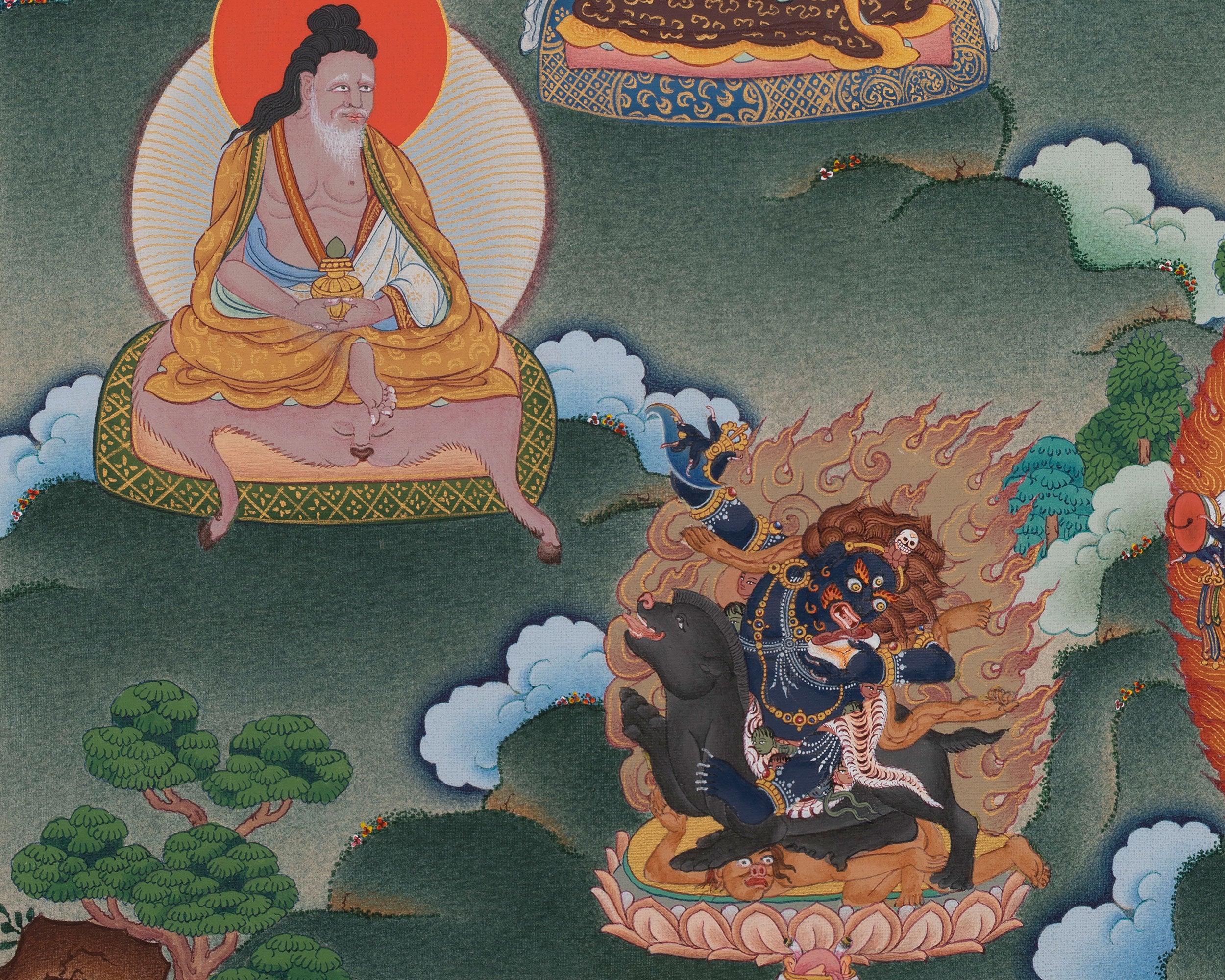 Khyungpo Naljor Thangka Print | High-Quality Print of the Esteemed Guru of Shangpa Kagyu