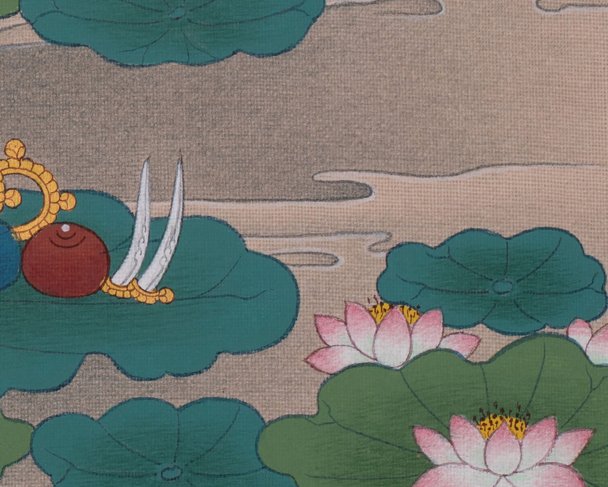 Shakyamuni Buddha Himalayan Thangka | Buddhist Art of Wisdom and Peace