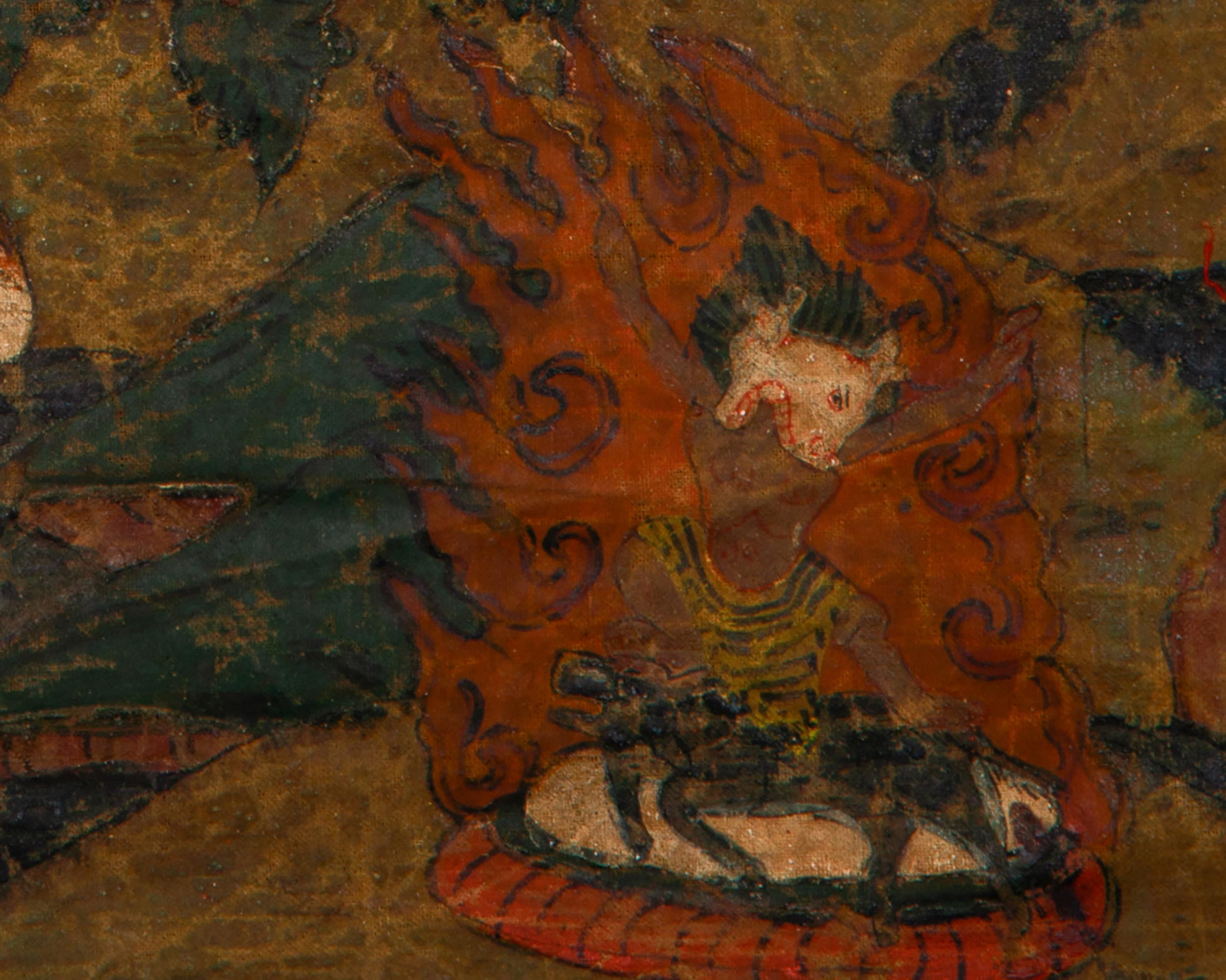 Our Vintage Vajradhara Thangka | Tibetan Primordial Buddha Art