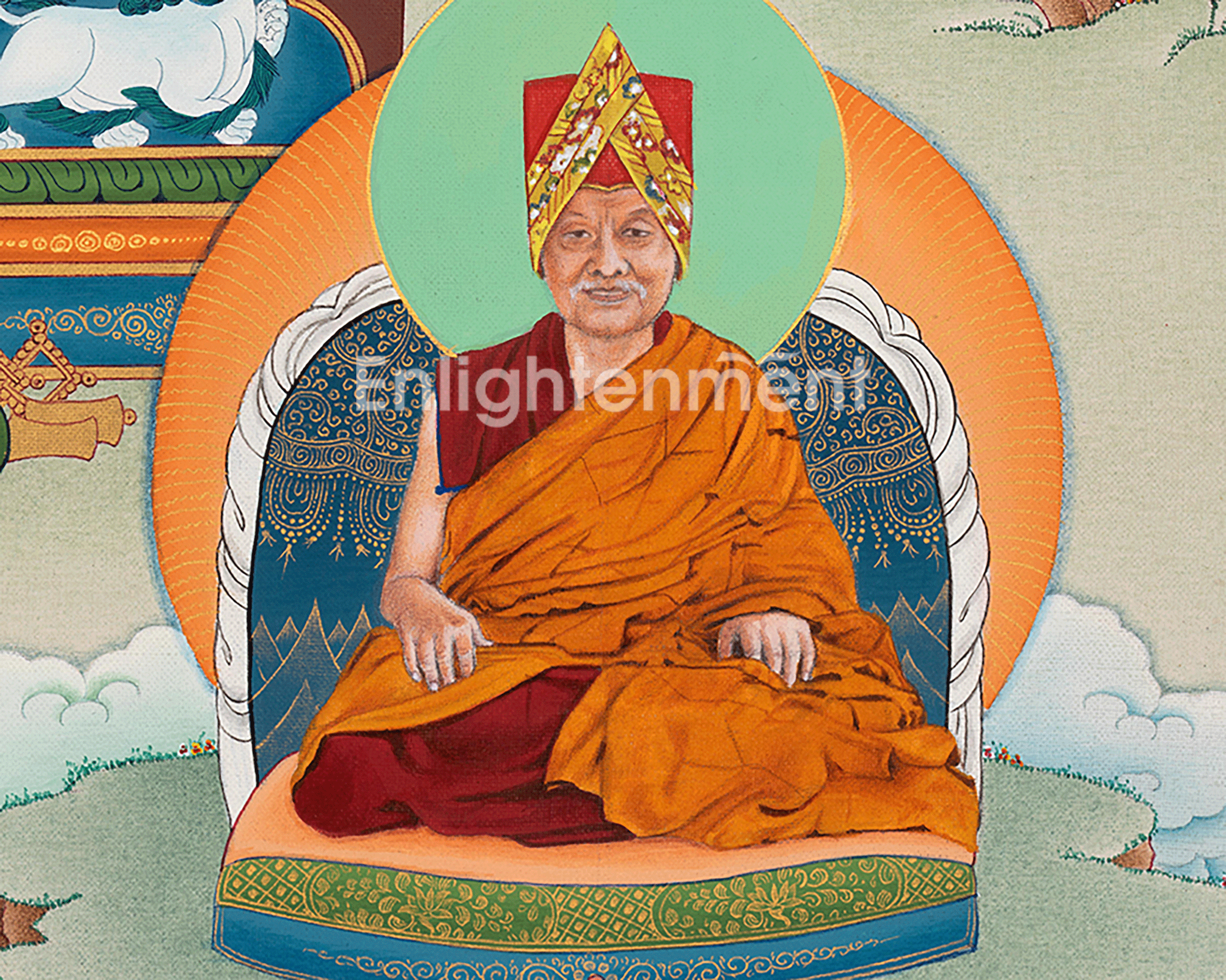 Hand-Painted Sakya Master Thangka Art | Journey to Enlightenment | Thangka Art for Positive Energy