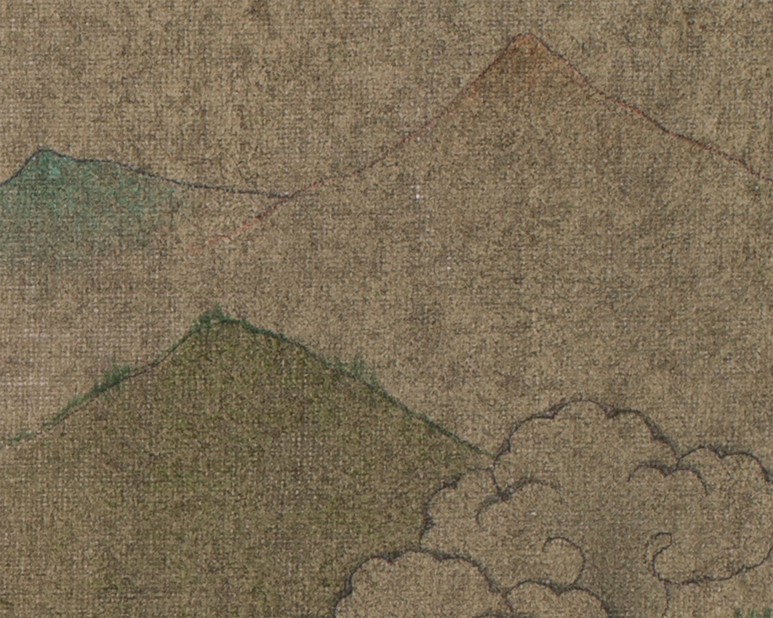 Meditating Buddha Shakyamuni | Thangka Painting of the Enlightened One With Brocade