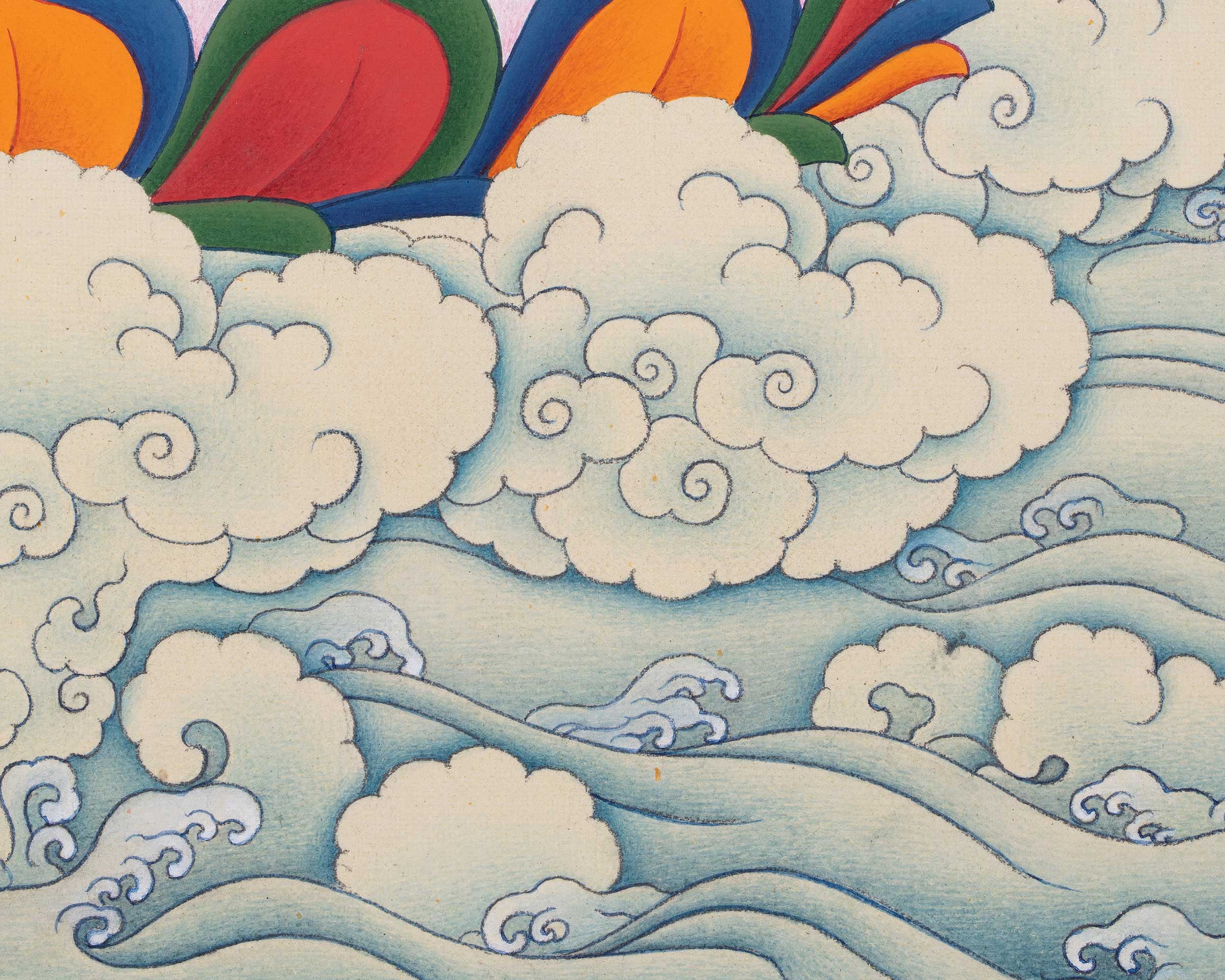 Exquisite Thangka Art Of Je Tsongkhapa | Hand Painted Tibetan Buddhist Artwork |
