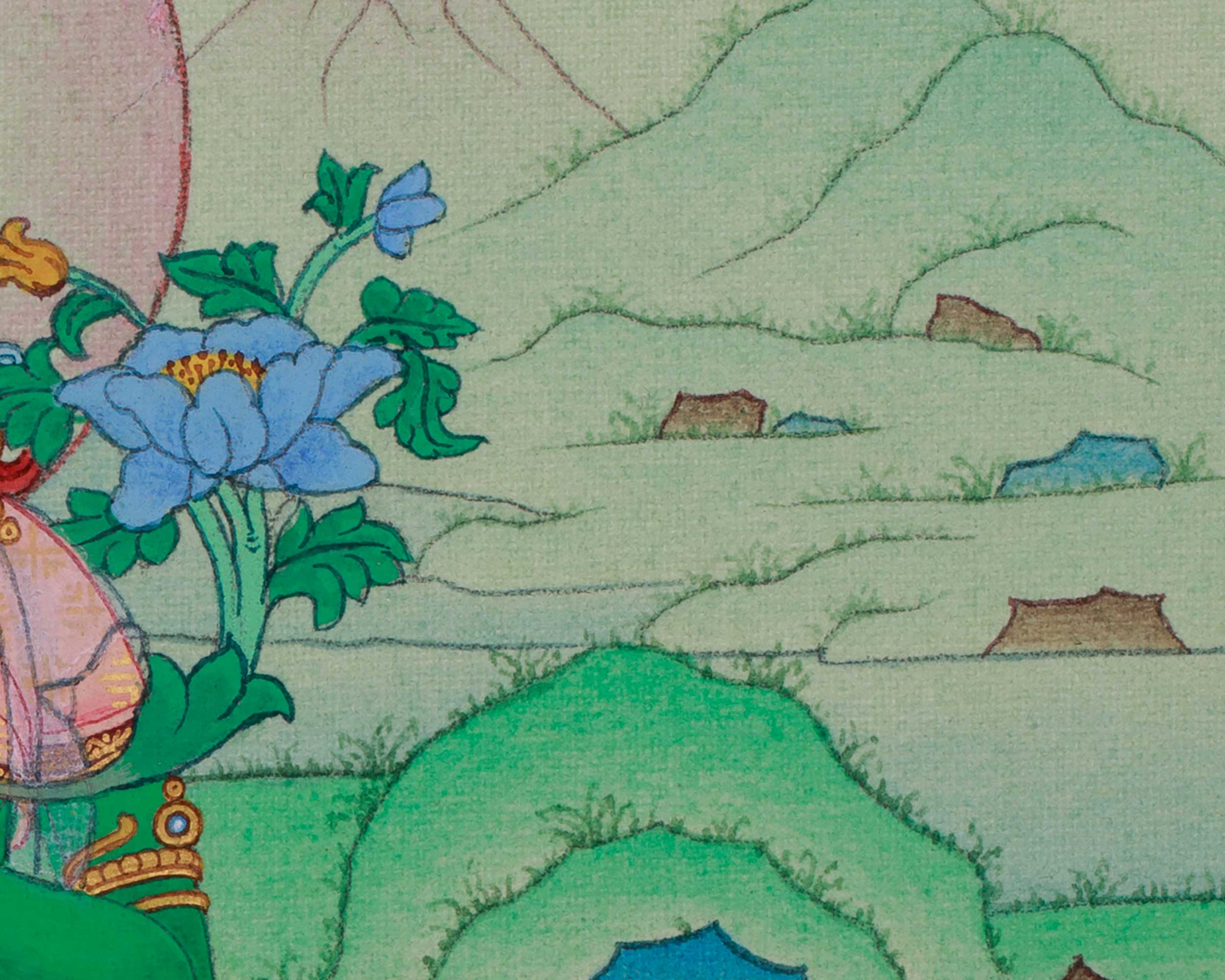 Tibetan Green Tara Artwork | Symbolized Compassion and Swift Protection