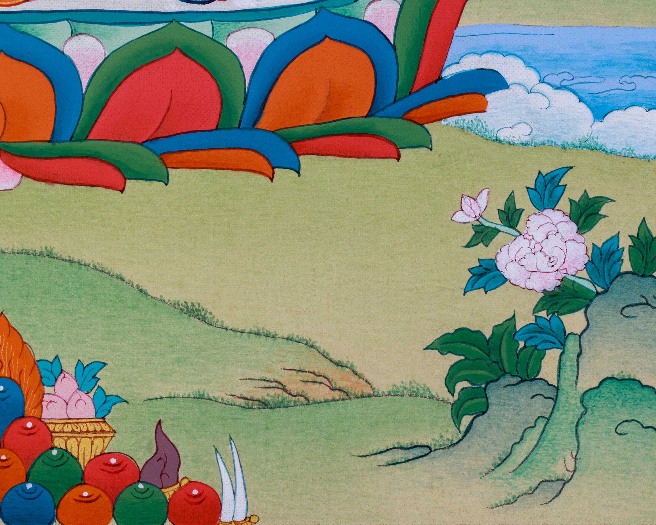 Small Gold Avalokiteshvara Thangka