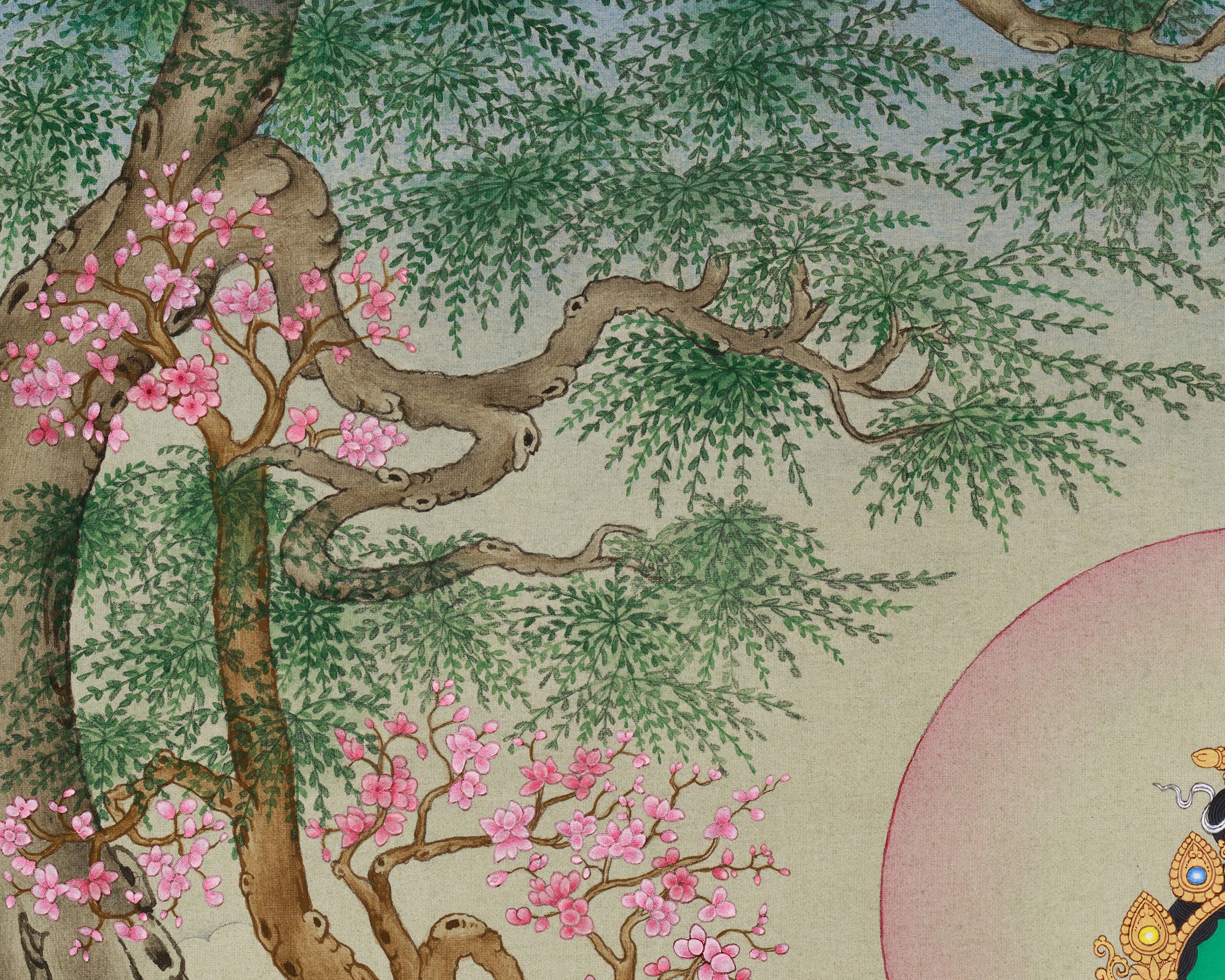 Majestic Green Tara Painting | Goddess of Swift Action | Tibetan Buddhism Decor