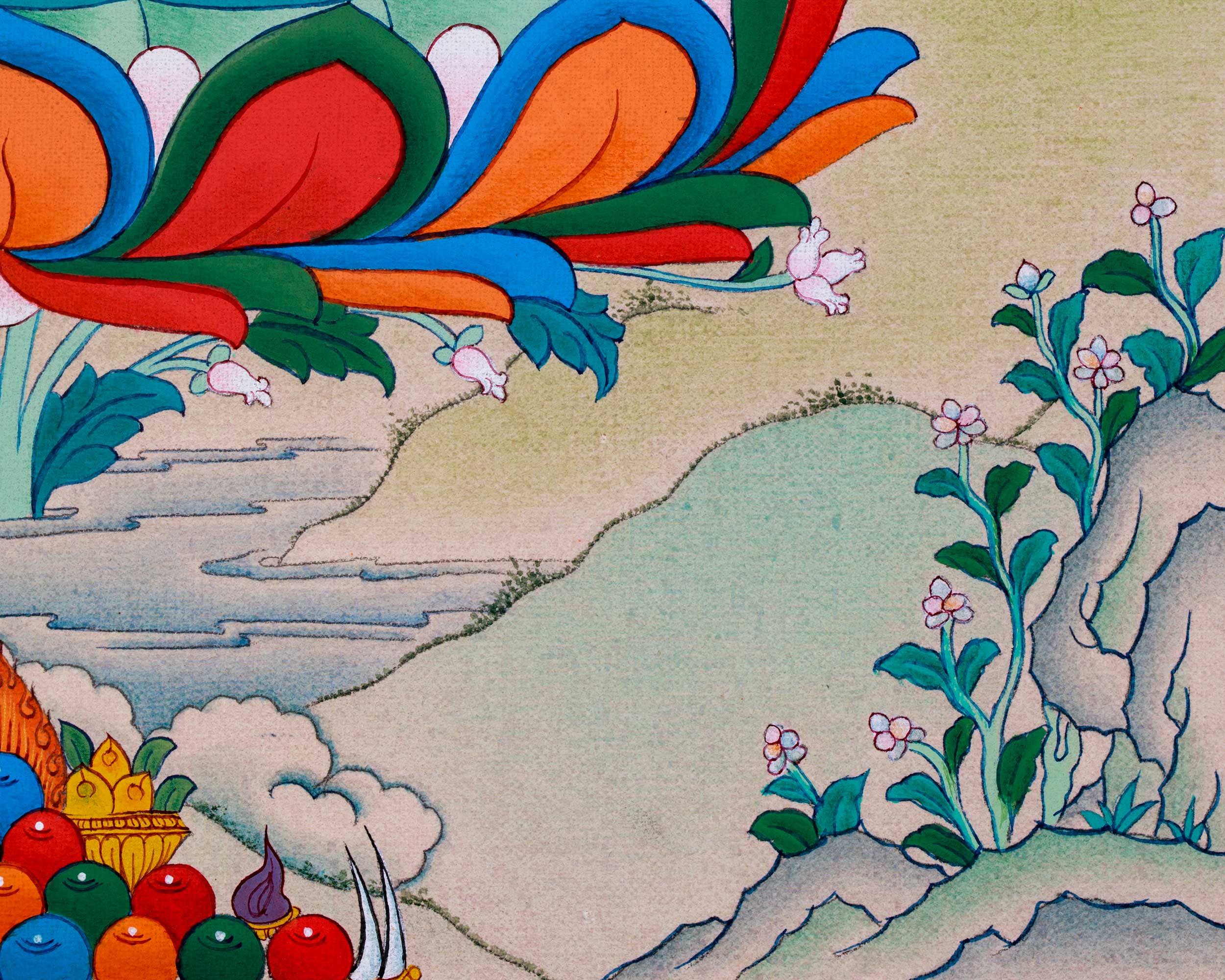 24K Gold Thangka of Medicine Buddha