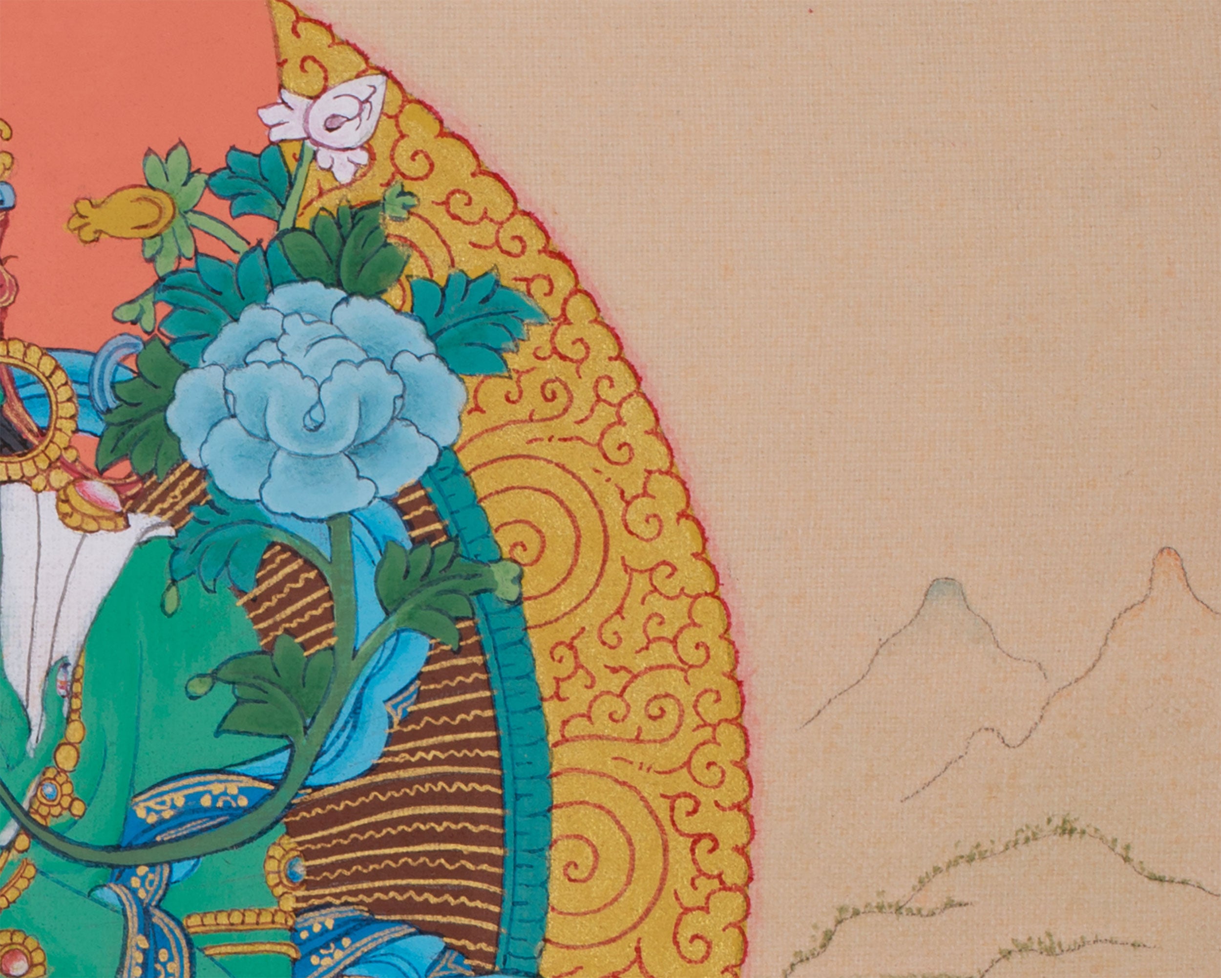Tibetan Buddhist Deity, Green Tara | Female Bodhisattva of Compassion