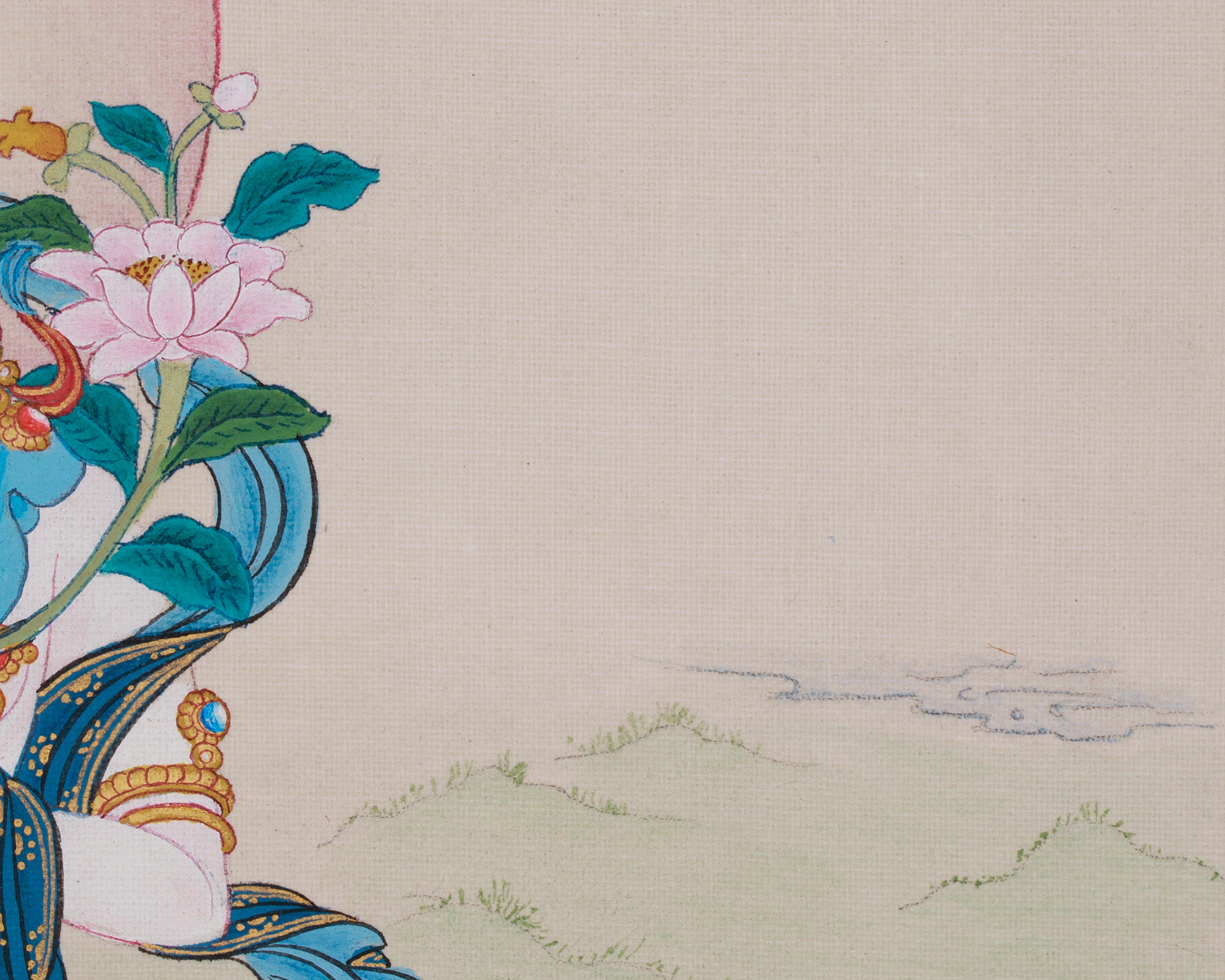 Sita Tara Longevity Deity Thangka | Symbolized Healing, and Protection | White Tara