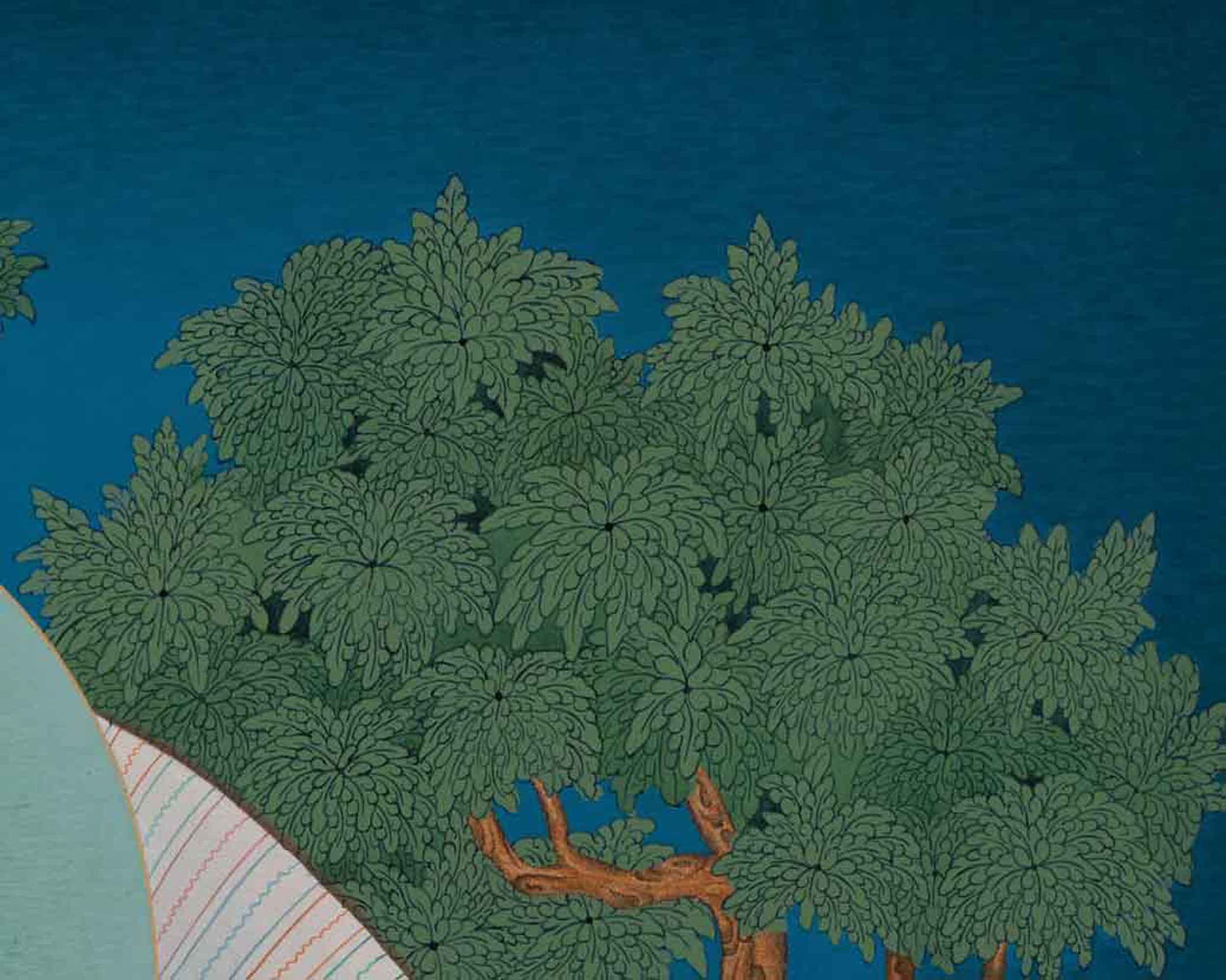 Dzambhala Thangka Art for Well Being | Himalayan Artwork for Decor