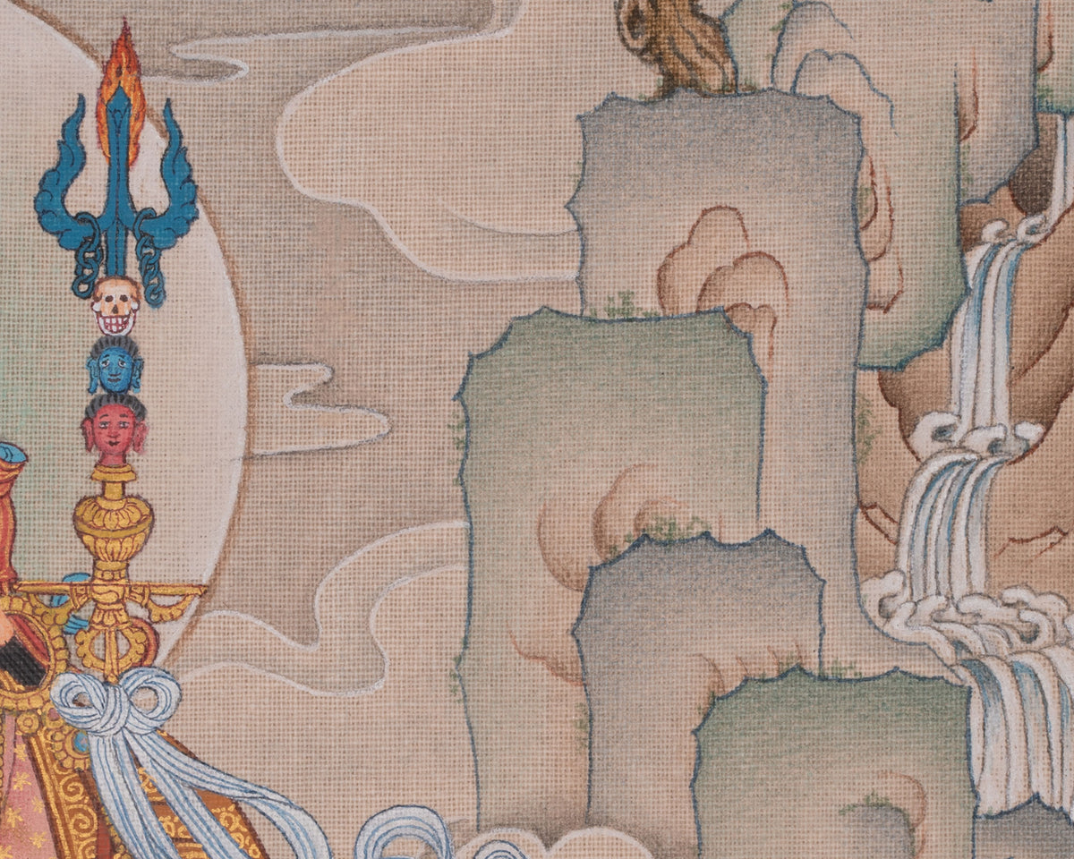 Traditional Guru Rinpoche Art | The Lotus-Birth | Second Buddha