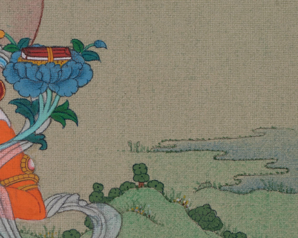Manjushri Tibetan Sacred Art | Bodhisattva of Transcendent Wisdom