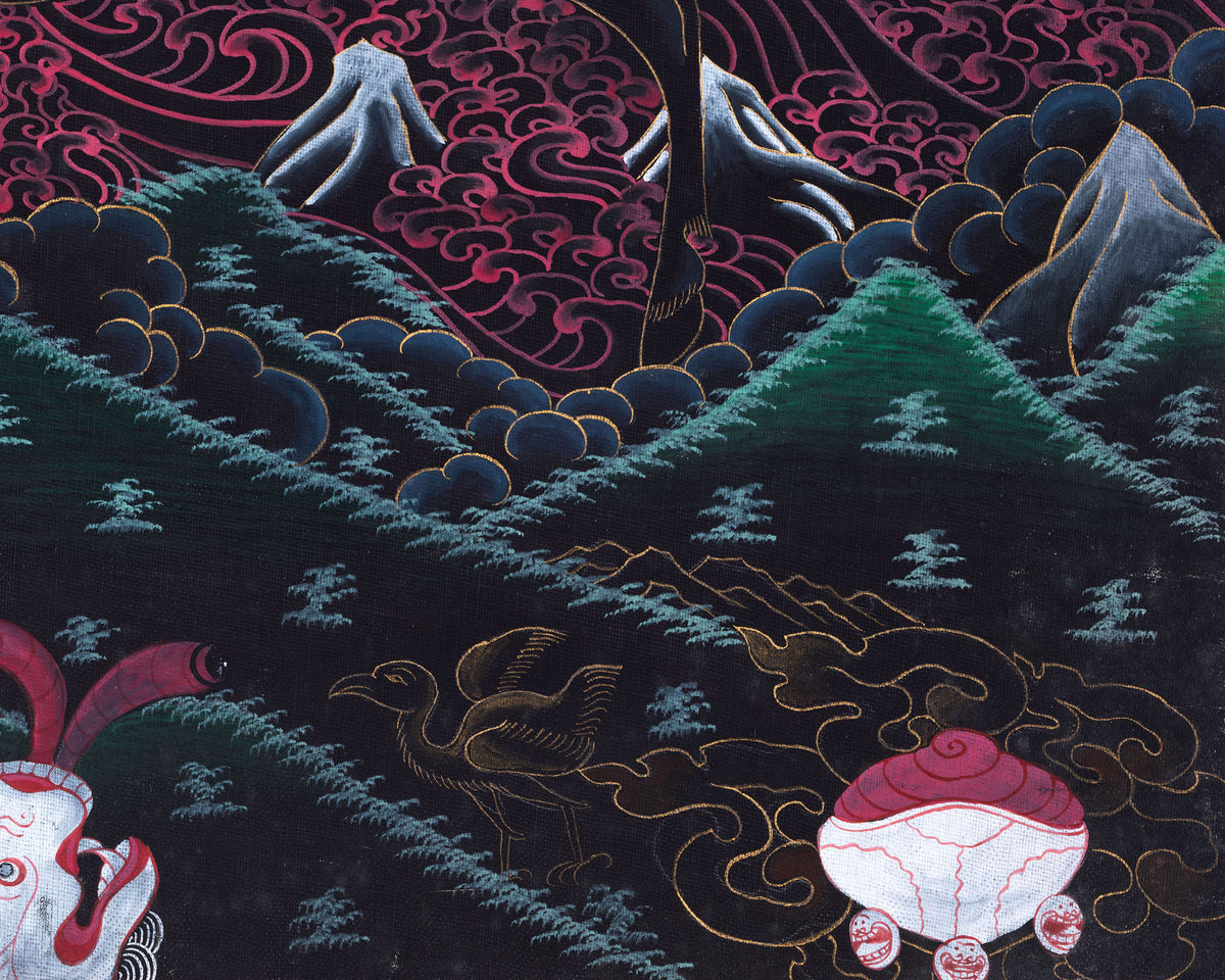 Palden Lhamo Thangka | Traditional Tibetan Art | Wall Decors
