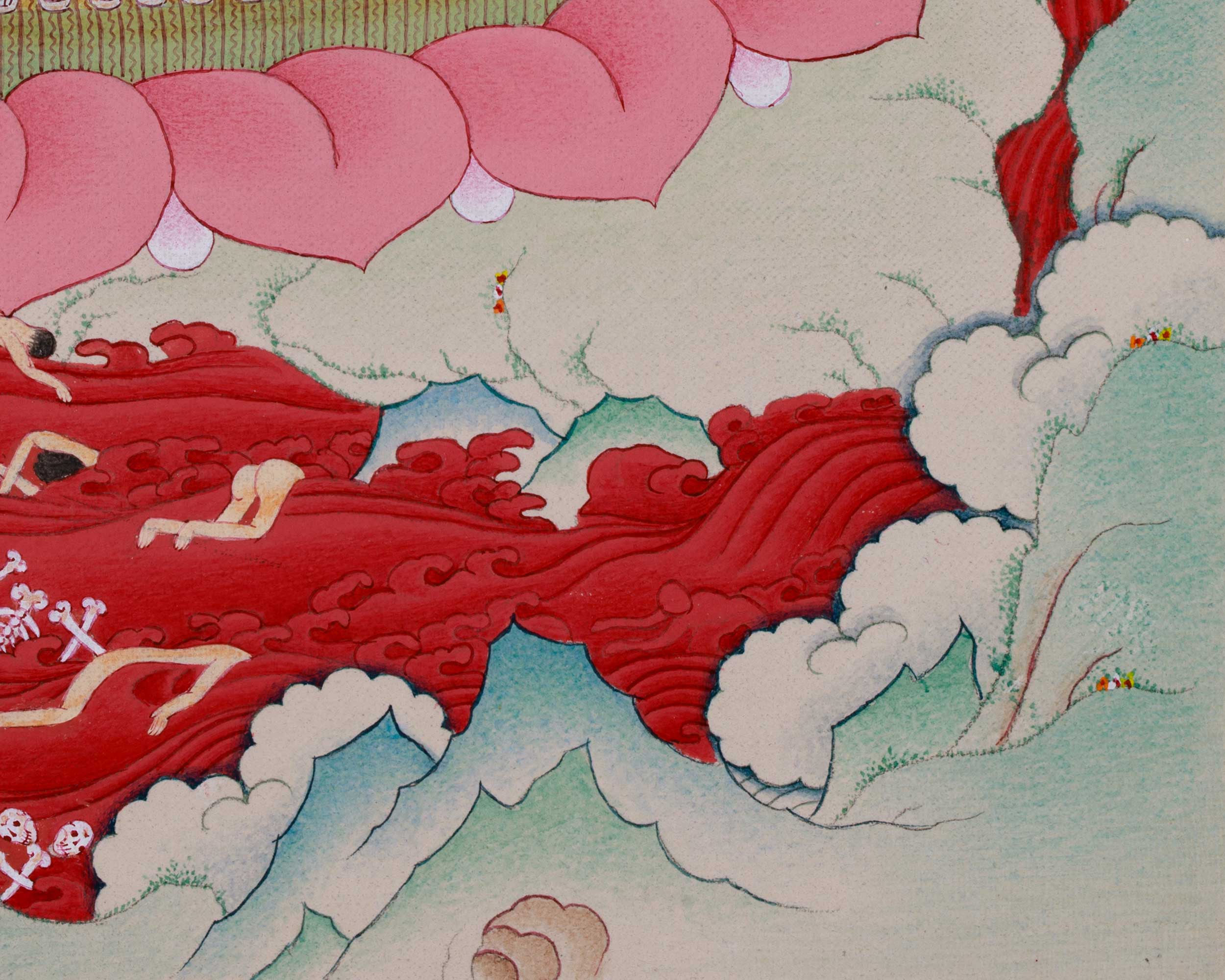 Citipatti: The Dancing Skeletons Thangka