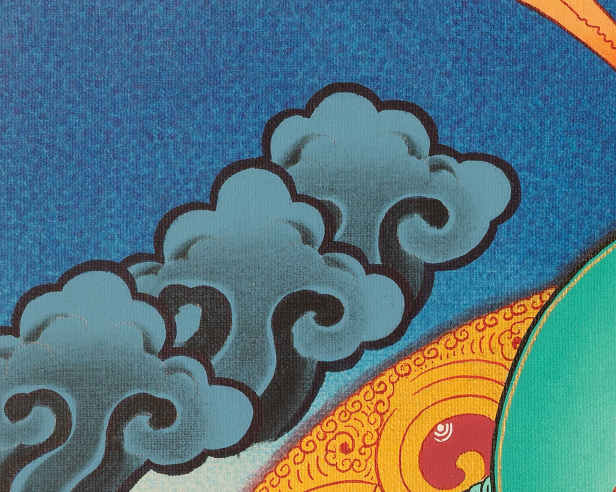 Small Size Vajrasattva Thangka | Buddhist Shrine Room Decor