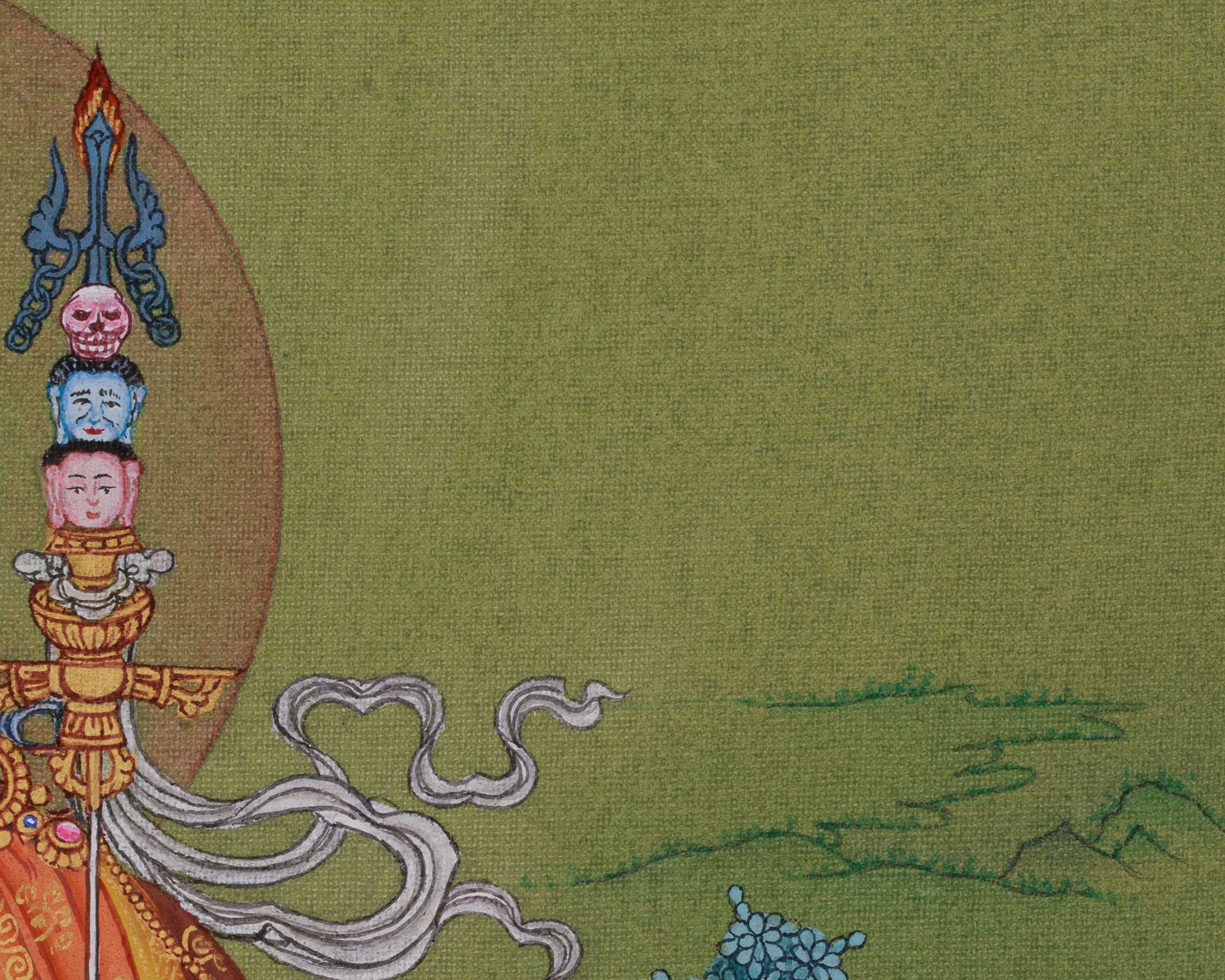 Divine Guru Rinpoche Artwork | Embodiment of Enlightened Presence | Wisdom Deity