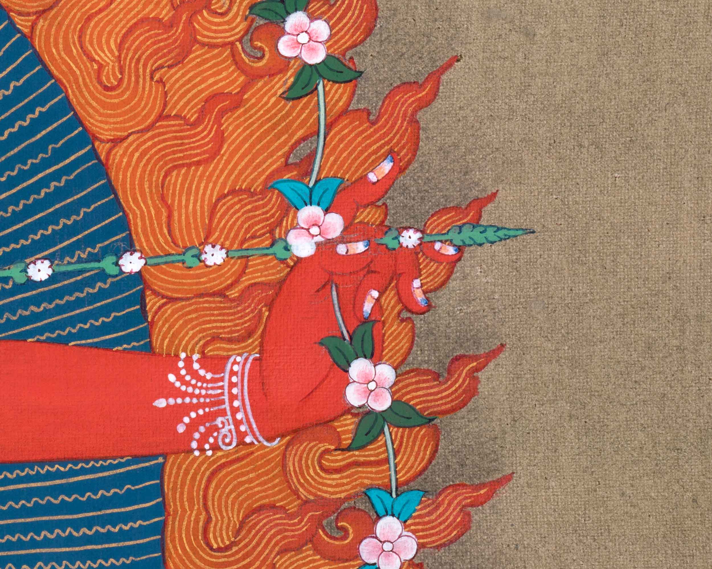 Kurukulla's Divine Presence in Thangka Art | Thangka for Empowered Living | Wall Art