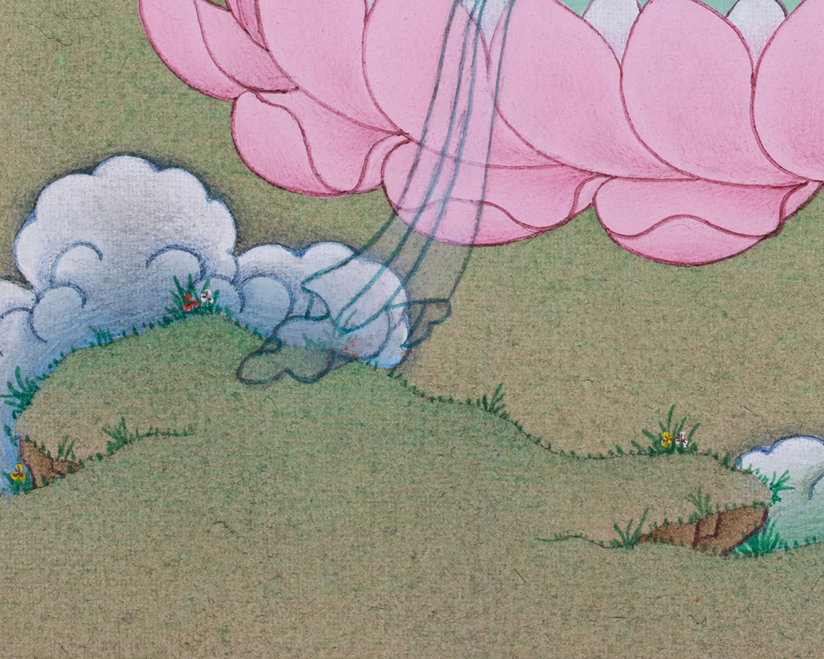 Thangka of Amitayus | The Buddha of Longevity and Eternal Life