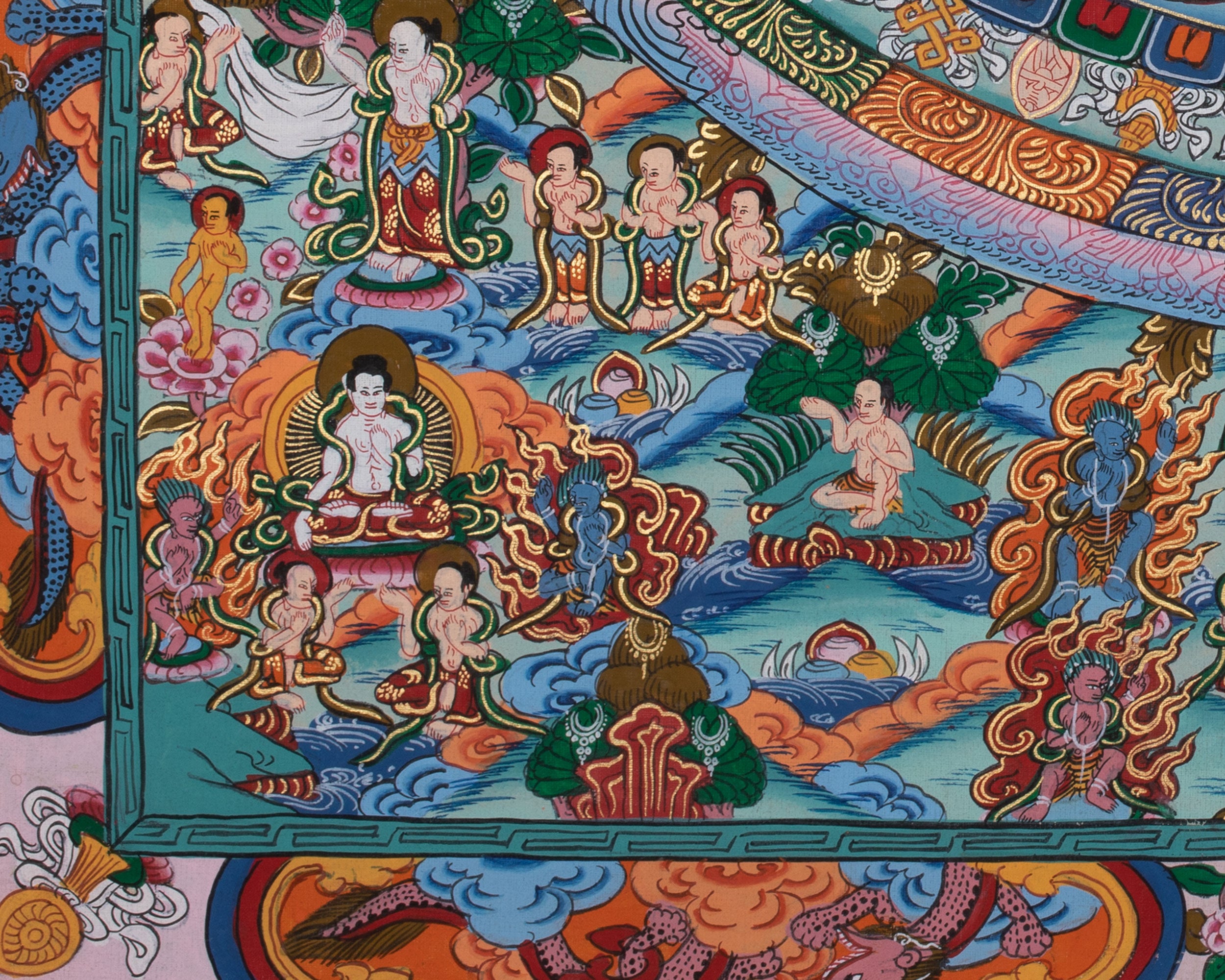 Vairocana Buddha Mandala Thangka | For Tantric Meditation & Awakening