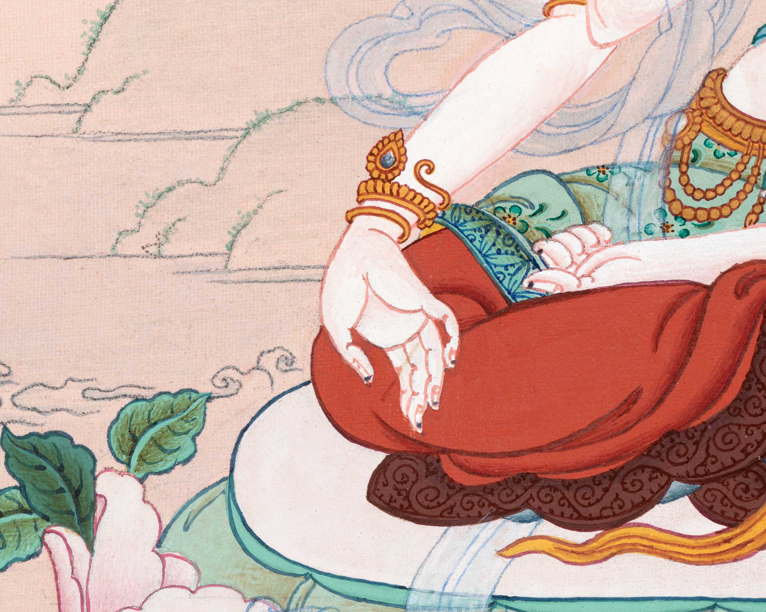 Mahasanti Tara | 21 Tara of Surya Gupta Thangka