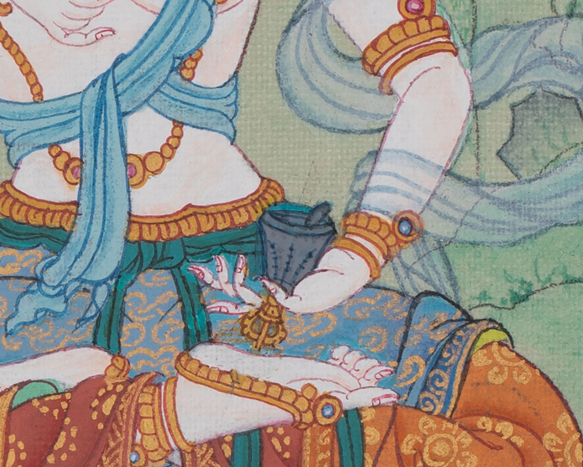 Vajrasattva Traditional Art | Purification Deity of Wisdom and Compassion