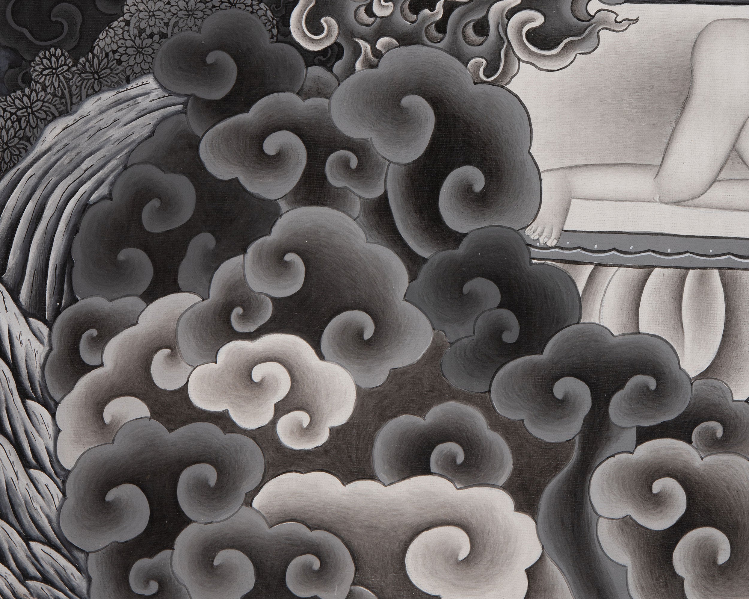Aakash Yogini Thangka | Original Hand Painted Bijeshwari Tibetan Thangka