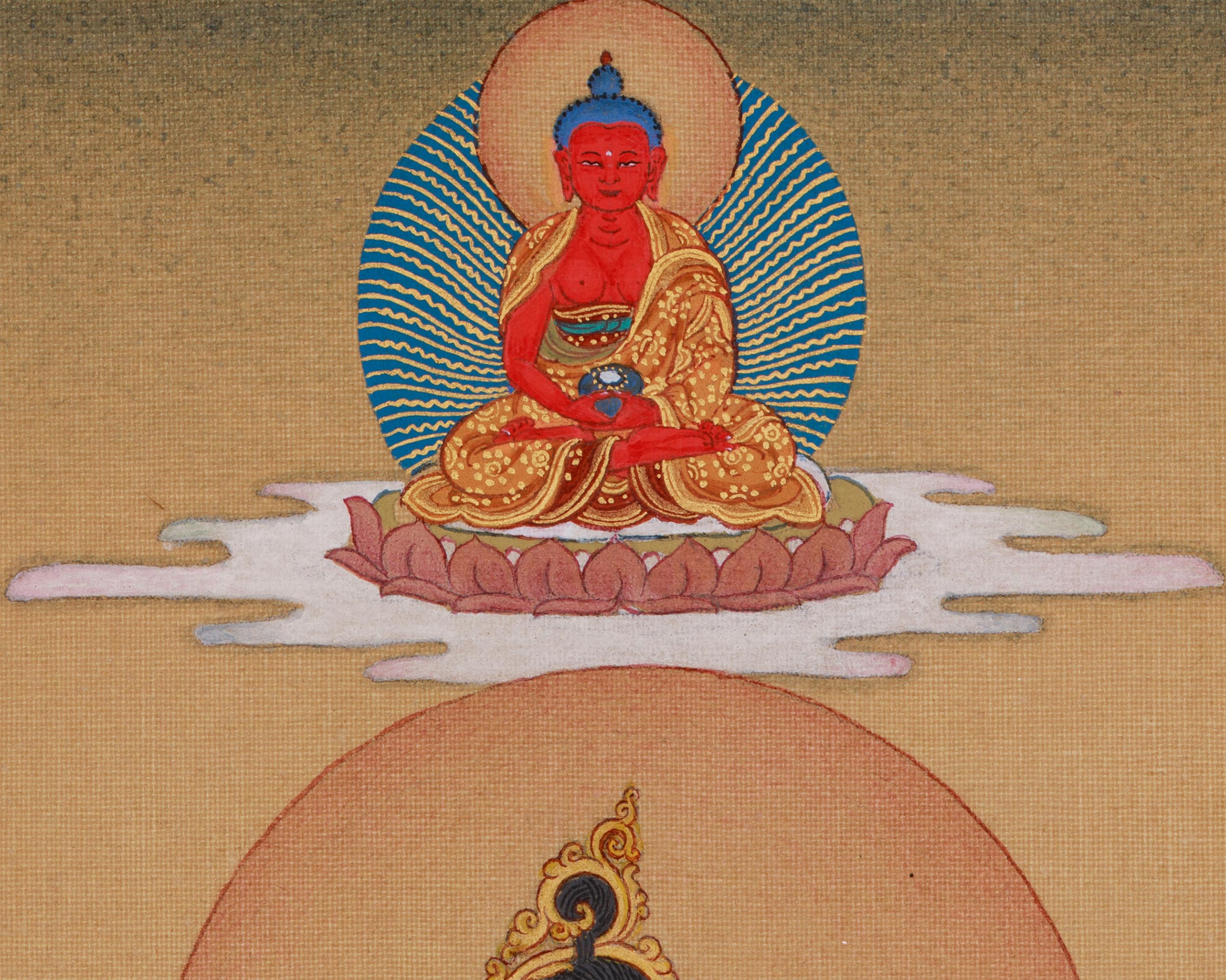 White Tara with Amitabha Buddha Thangka | Symbol of Eternal Compassion