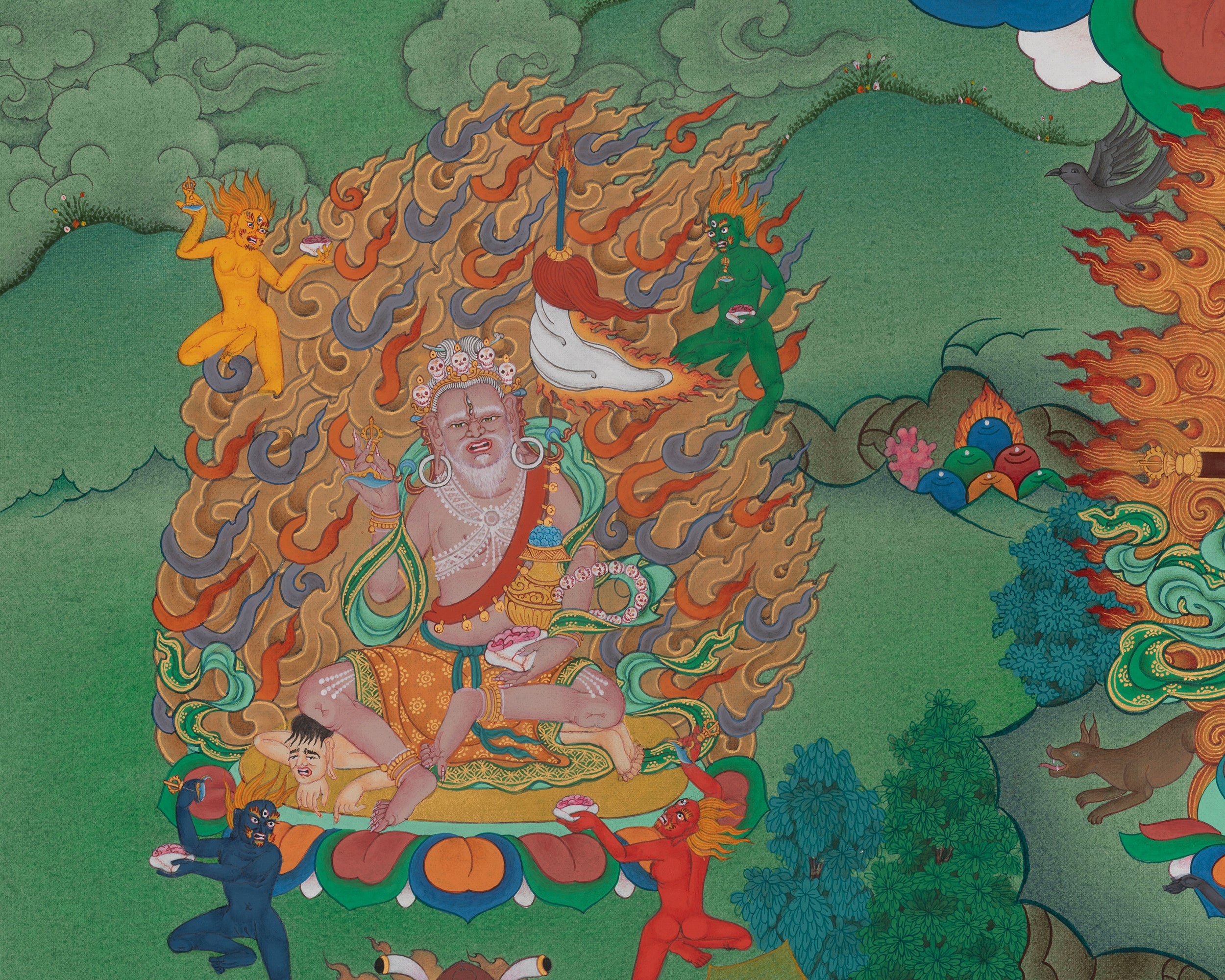 Hevajra Meditation Deity Thangka | Transformation of Negative Emotions