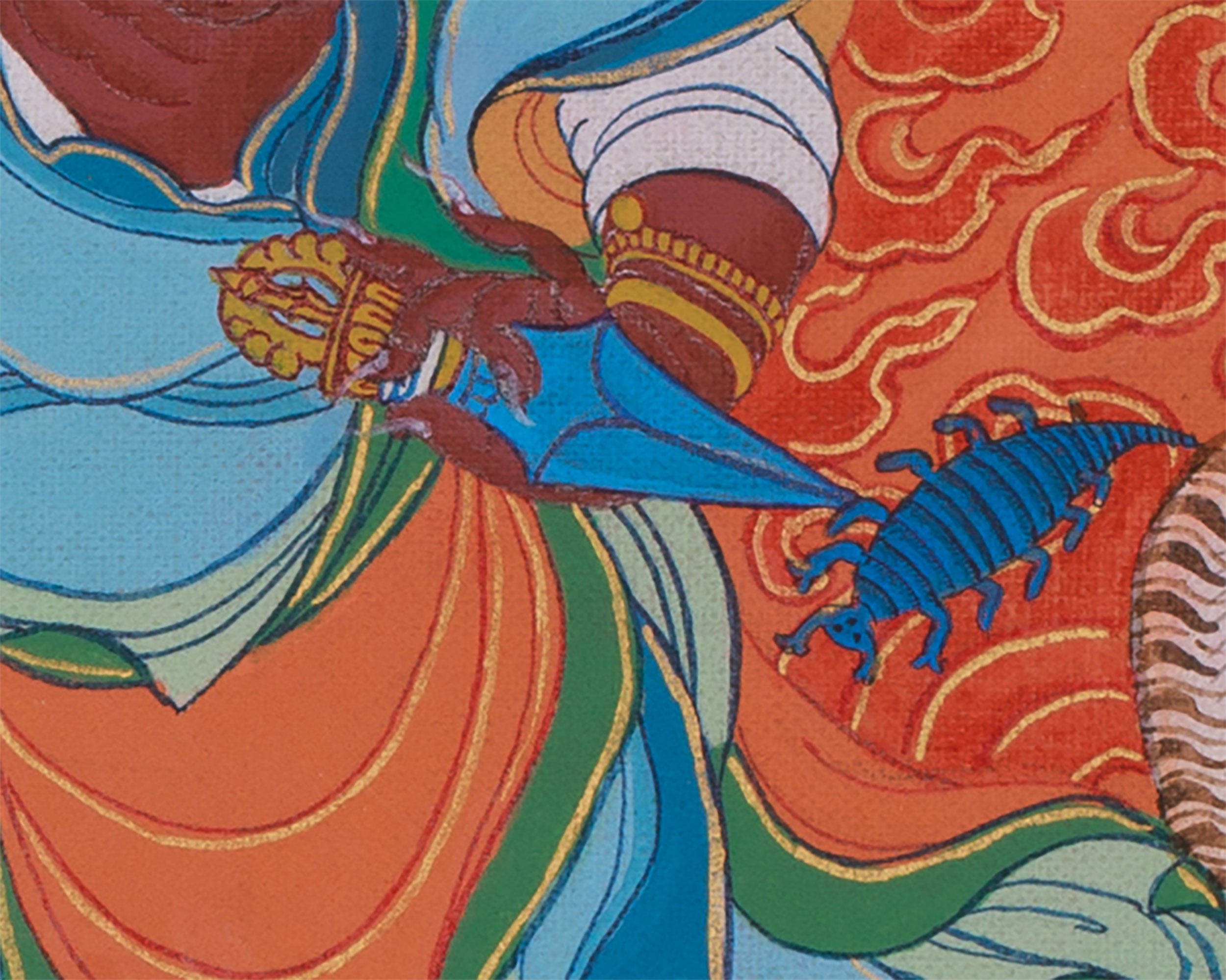 Dorje Drolo Thangka | Wrathful Manifestation of Guru Rinpoche | BROCADE