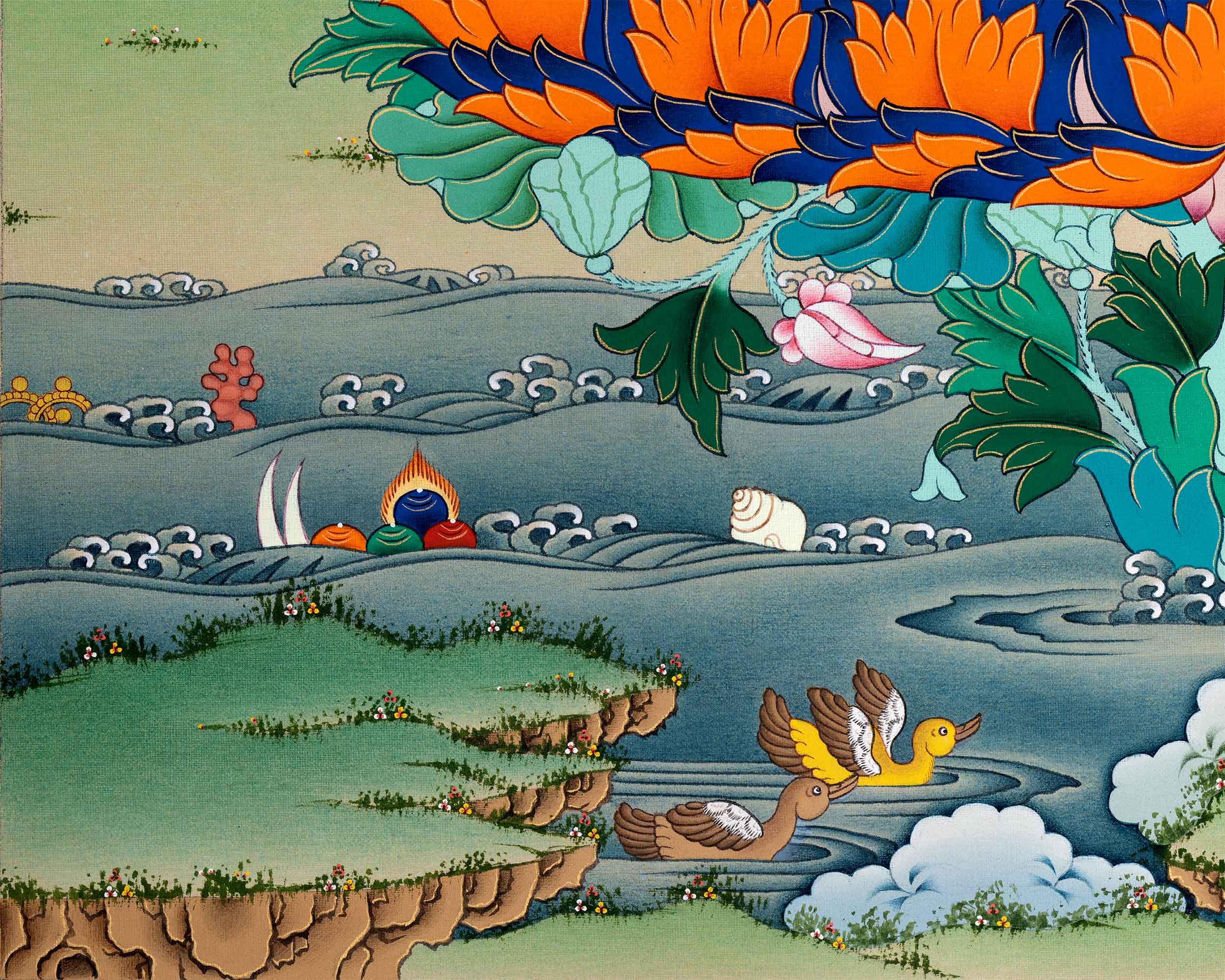 Guru Rinpoche, The Lotus Born | High-Quality Giclee Print of Maha Padmasambhava