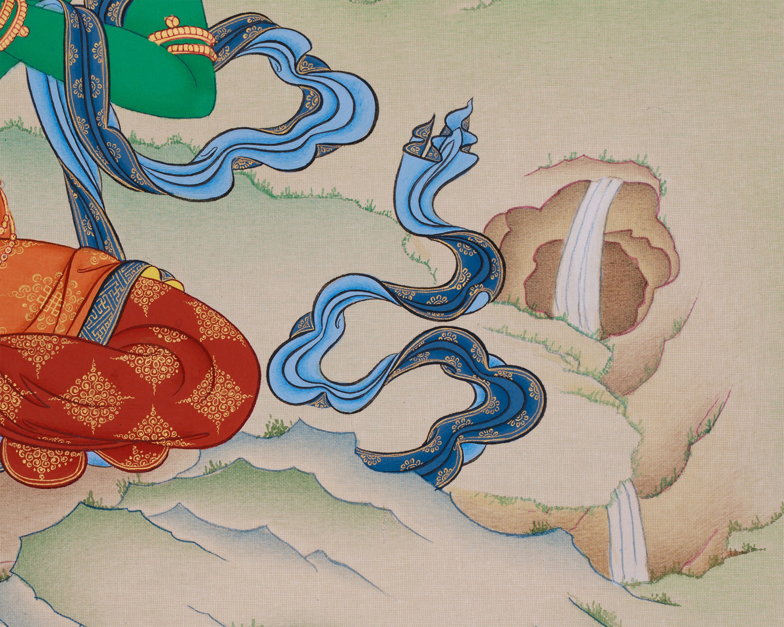 Mother Green Tara Buddha Painting | Divine Protector and Guardian of Wisdom