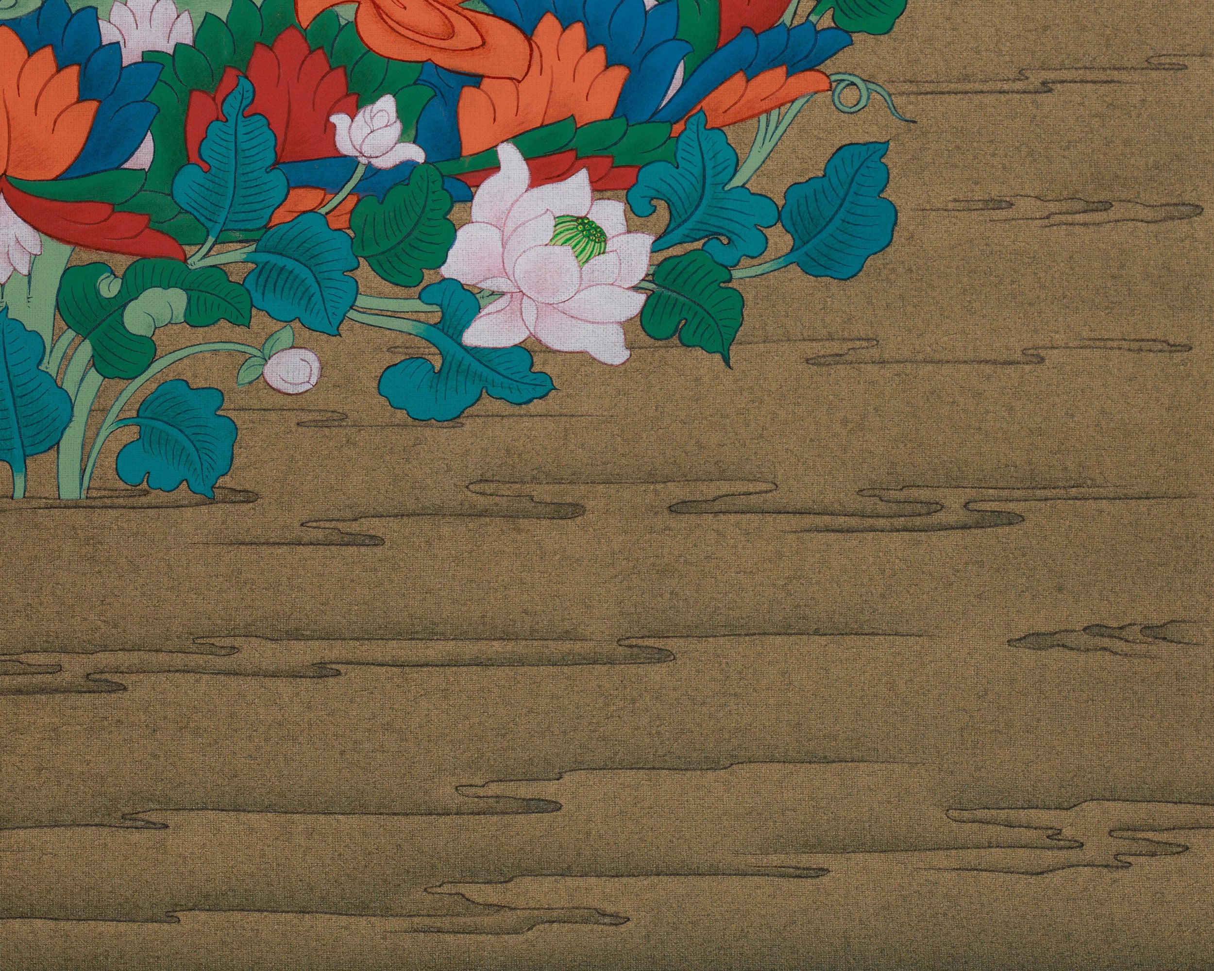 The Lotus Born Padmasambhava Thangka | Buddha of Wisdom and Compassion