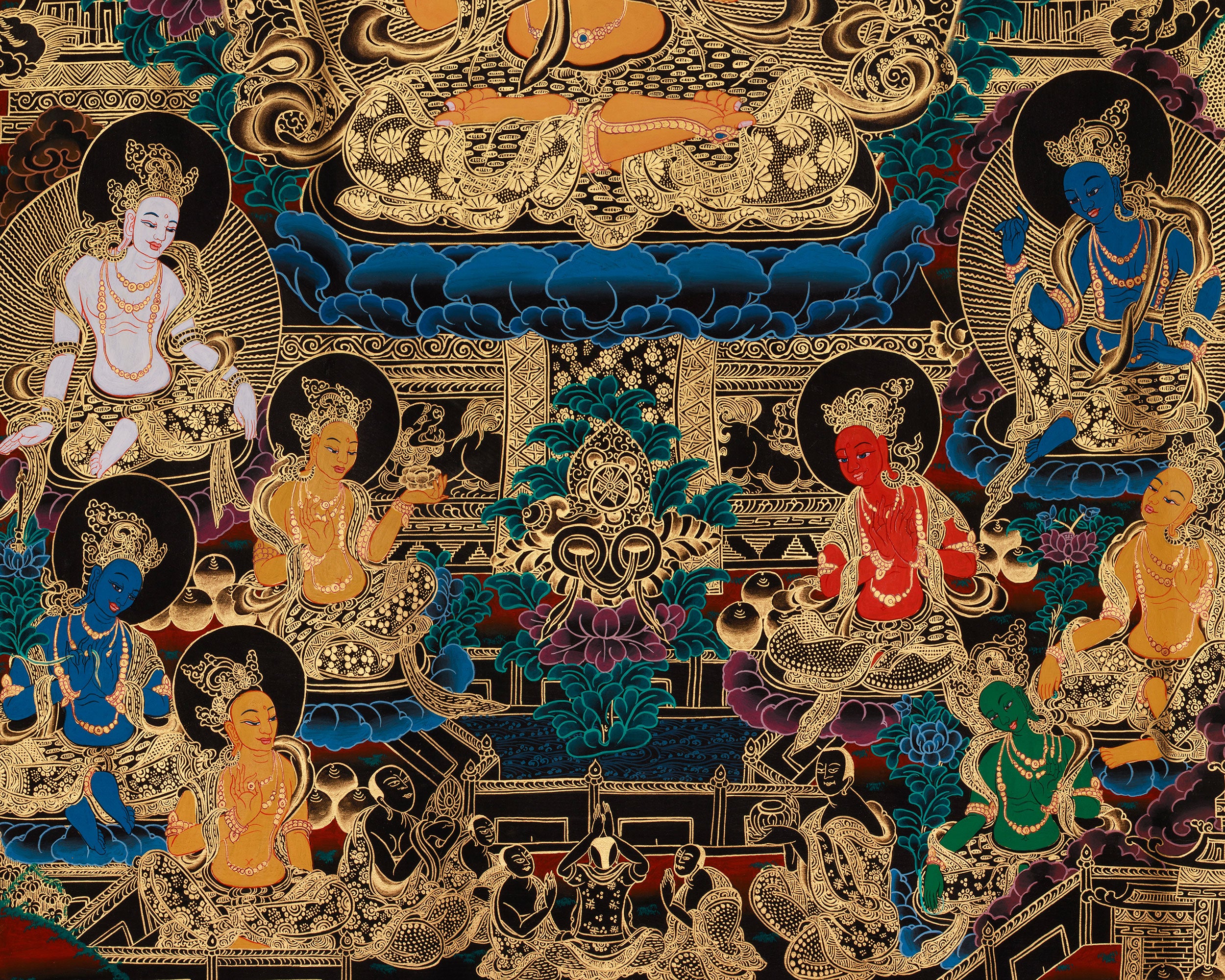 Spiritual Thangka of Vajrasattva | Purification Deity
