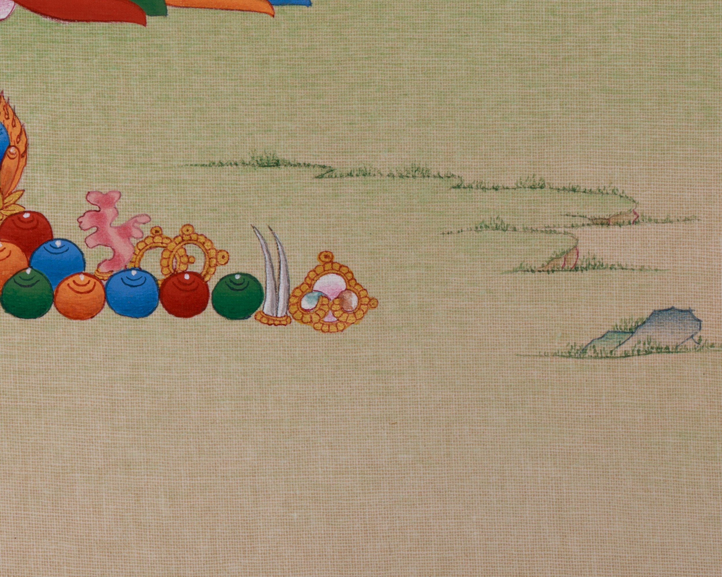 Traditional Bodhisattva Vajrasattva Thangka | Purification and Enlightenment