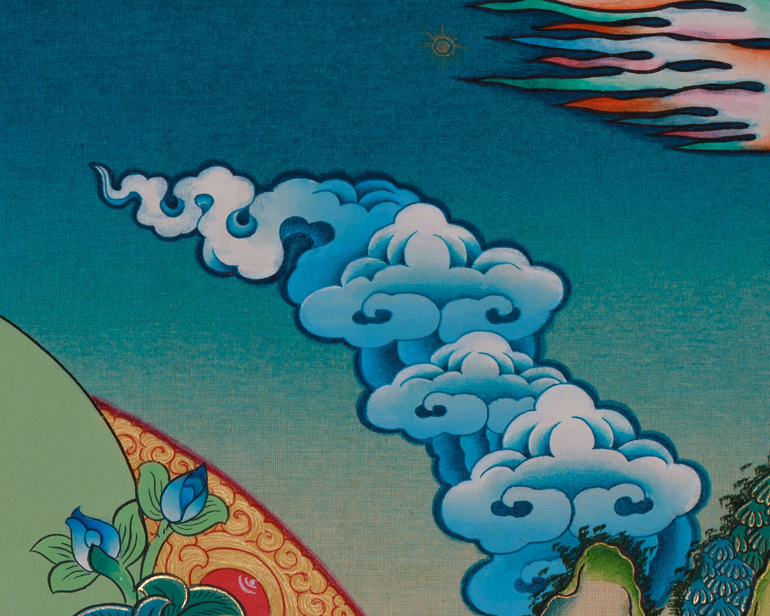 Sacred White Tara Thangka | Buddhist Goddess of Peace and Healing