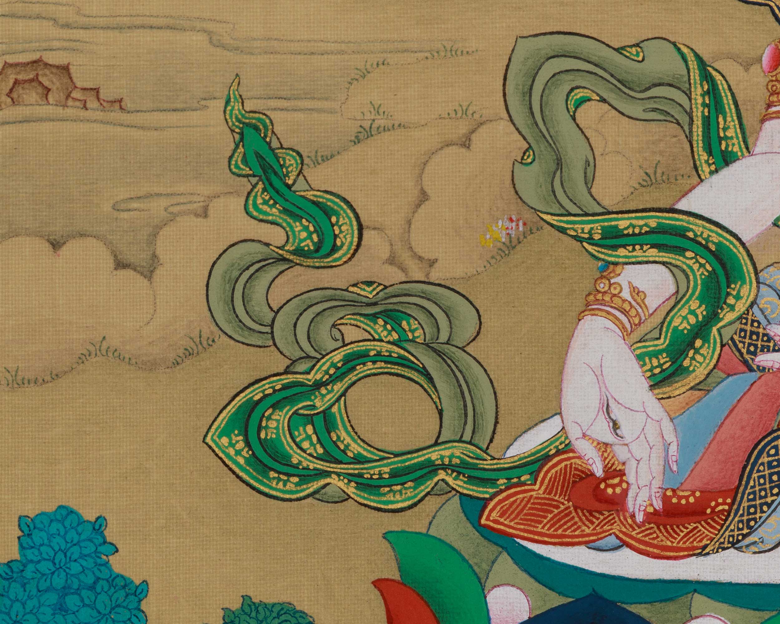 longevity Deity White Tara With Amitabha Buddha | Female Buddha