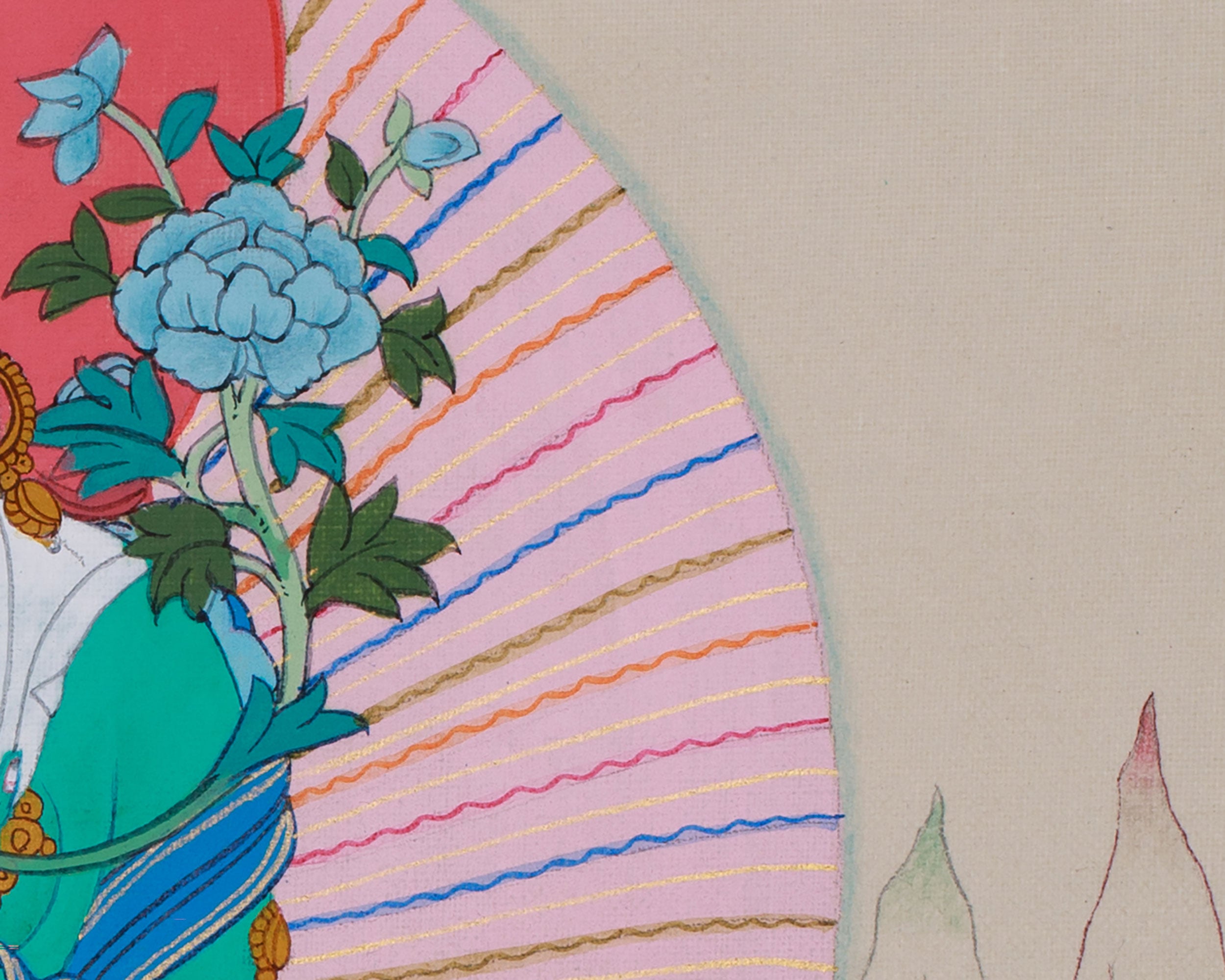 Compassionate Goddess Green Tara Painting | Mother of Liberation