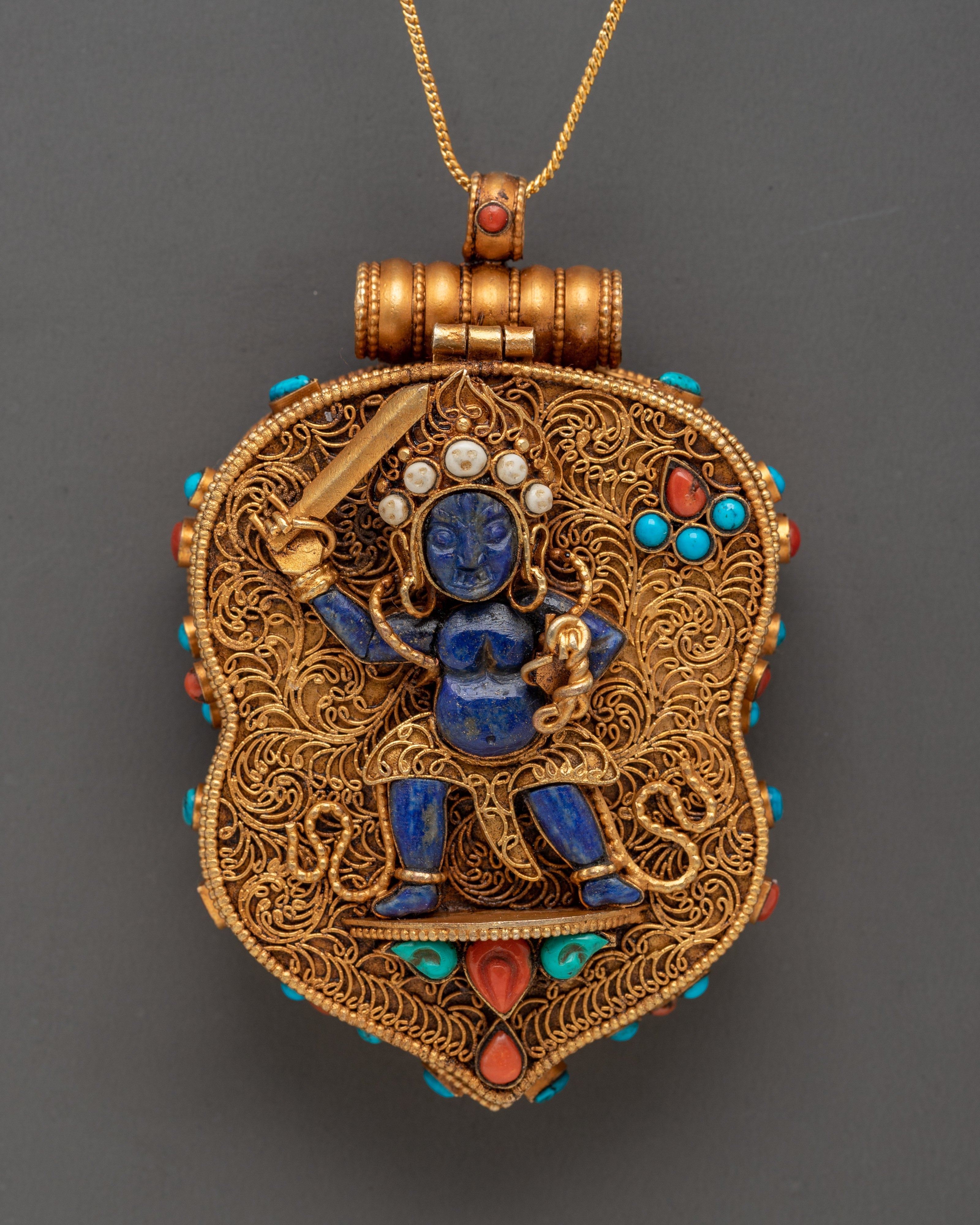 Lapis Lazuli Ghau Box Locket